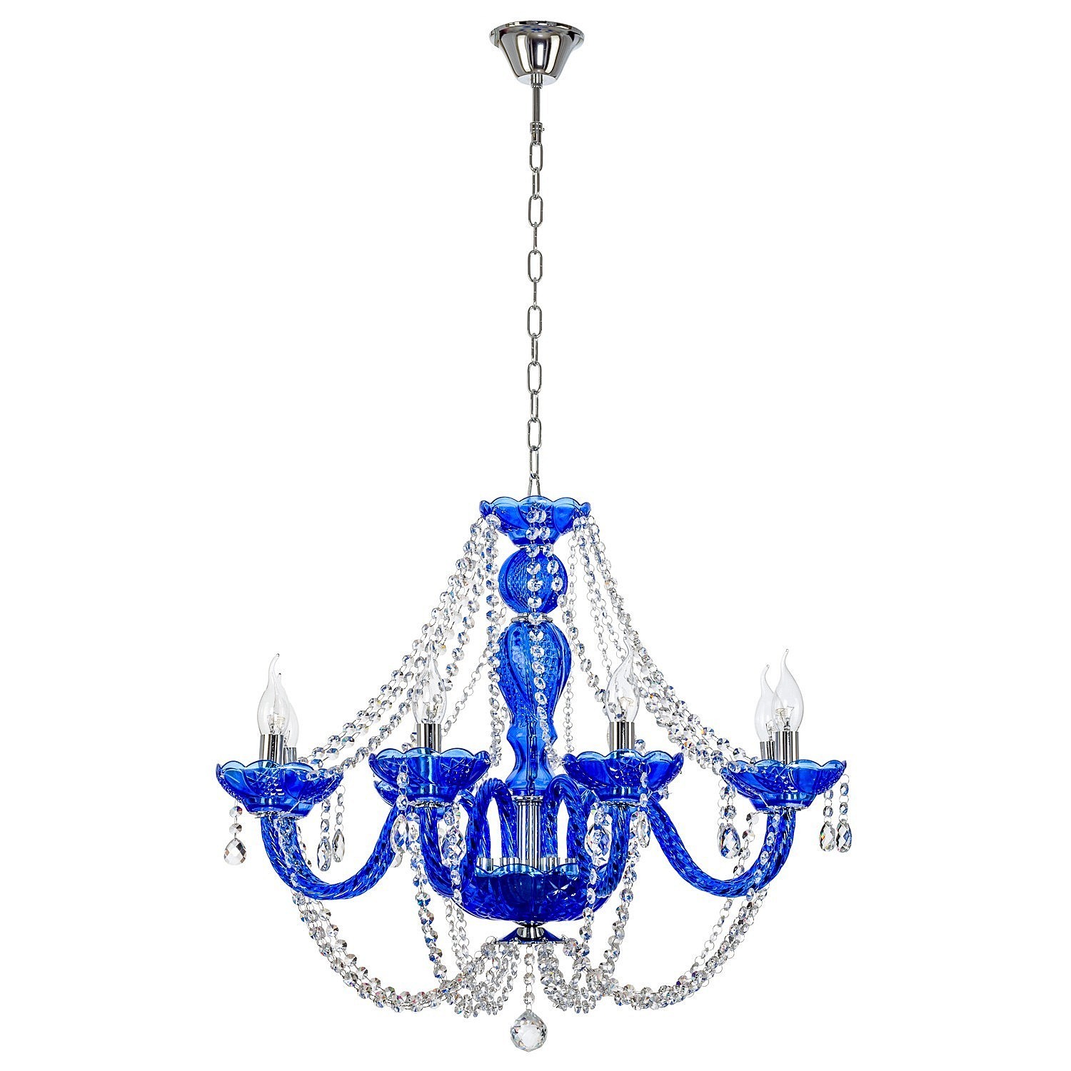 Подвесная люстра ЭкономСвет 424 424/8P BL TR