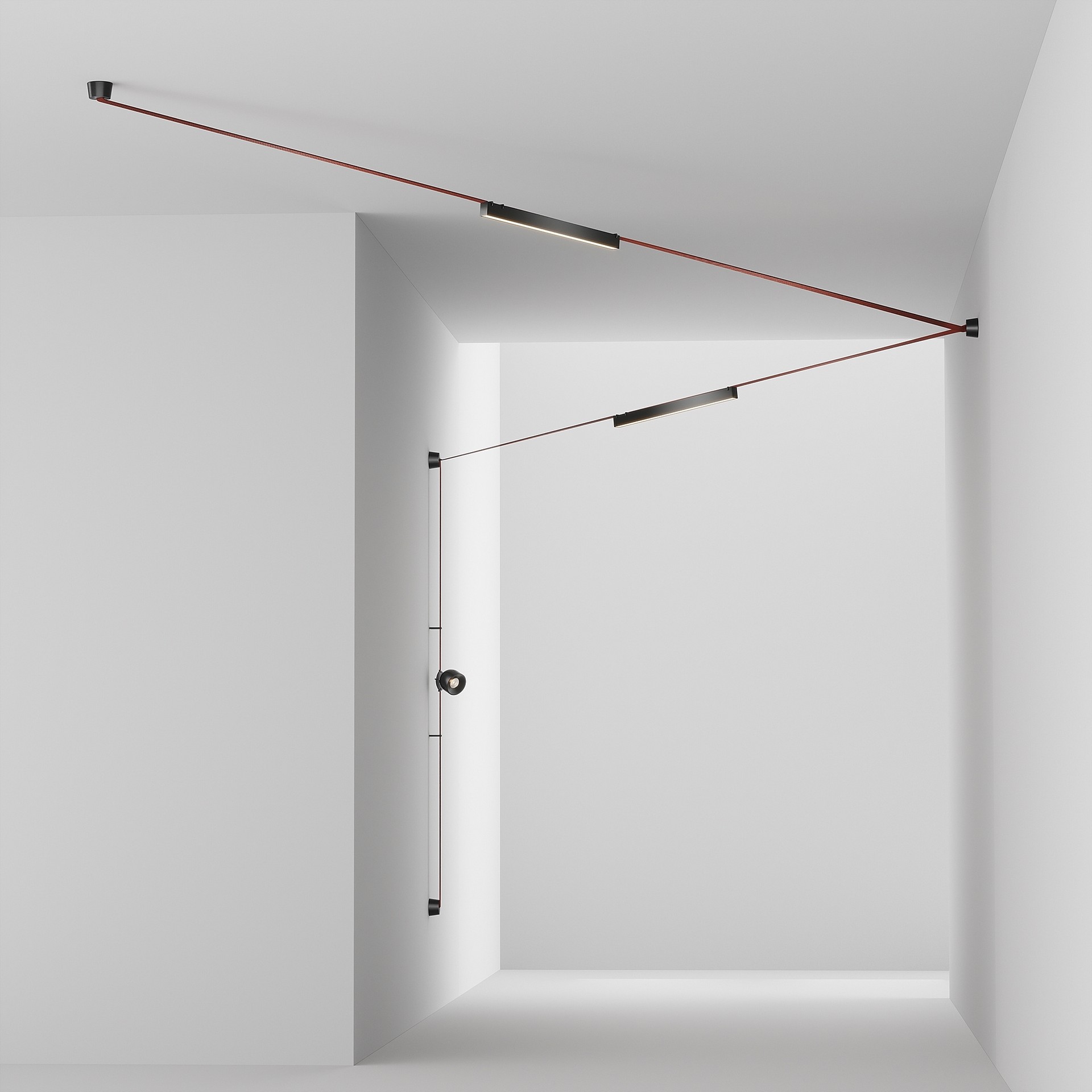 Комплект текстильной подвесной системы Parity Maytoni Готовые конструкции TFC-Par-CW02-R