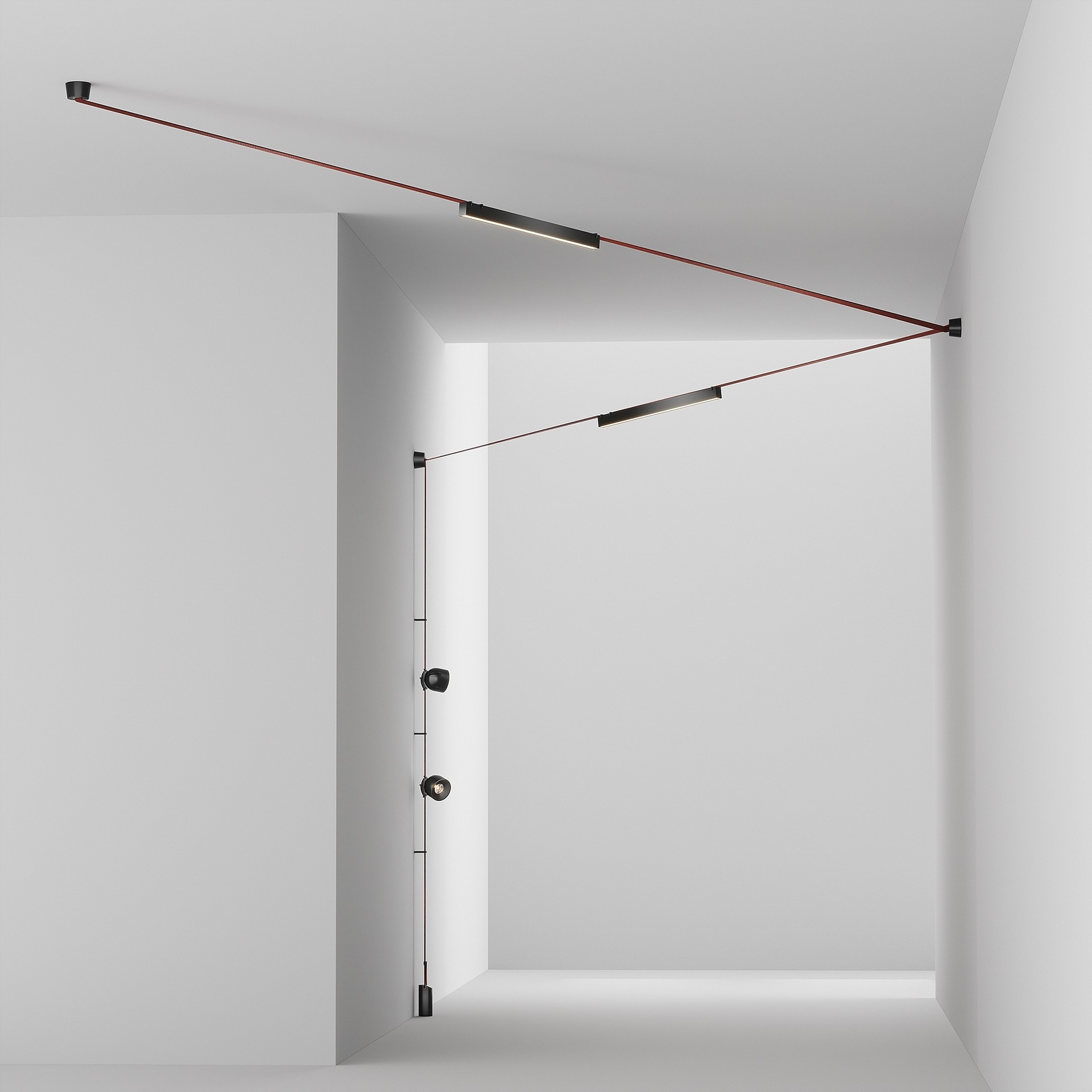 Комплект текстильной подвесной системы Parity Maytoni Готовые конструкции TFC-Par-CW03-R