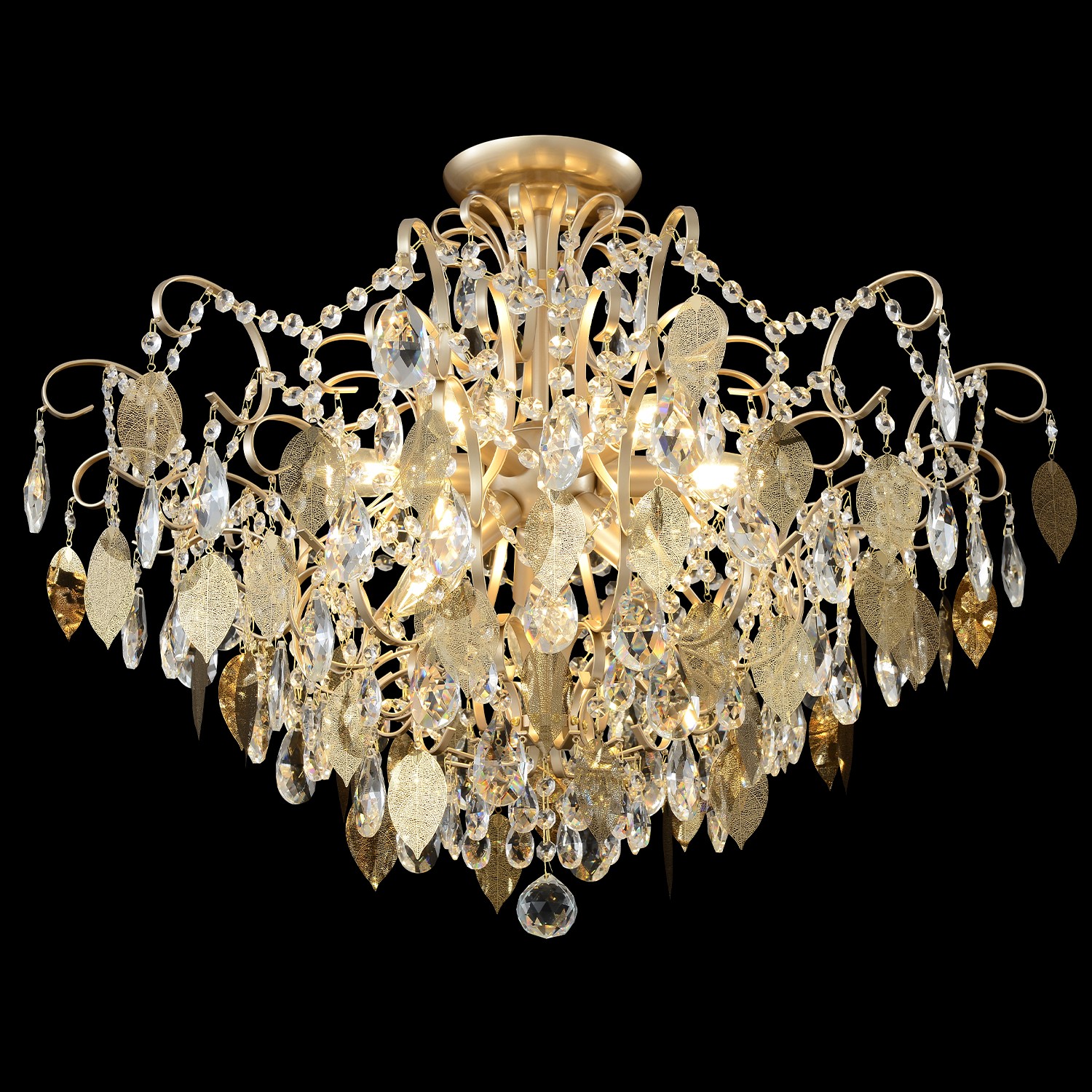 Потолочная люстра Crystal Lux Esmiralda ESMIRALDA PL9 GOLD