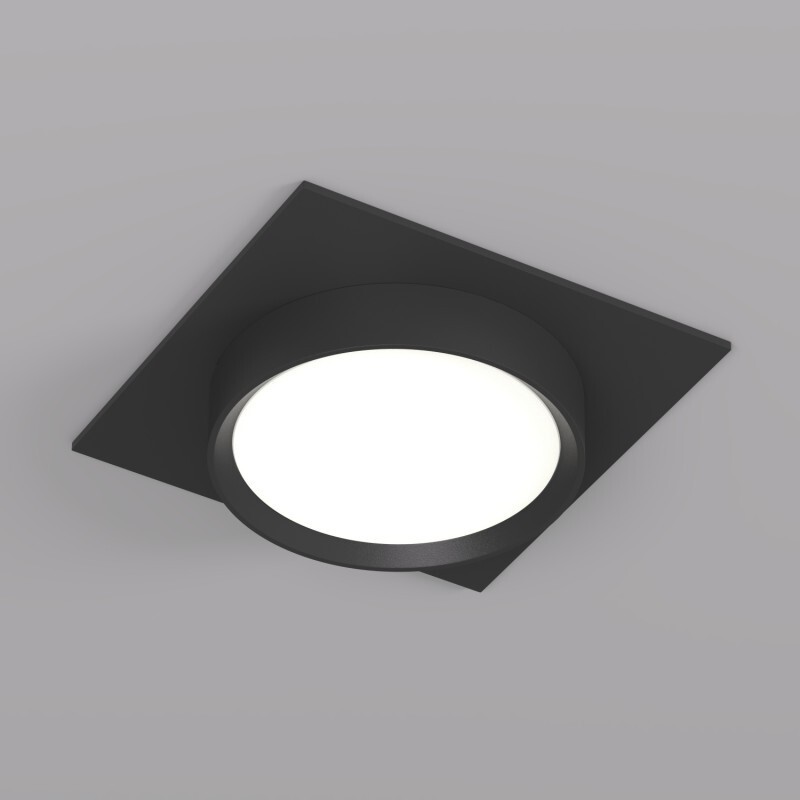 Точечный встраиваемый светильник FLAT DK2091-BK