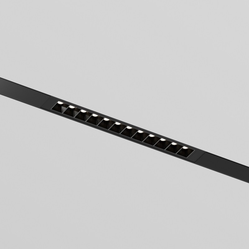 Трековый линейный светильник SIMPLE GRILL DK8101-BK