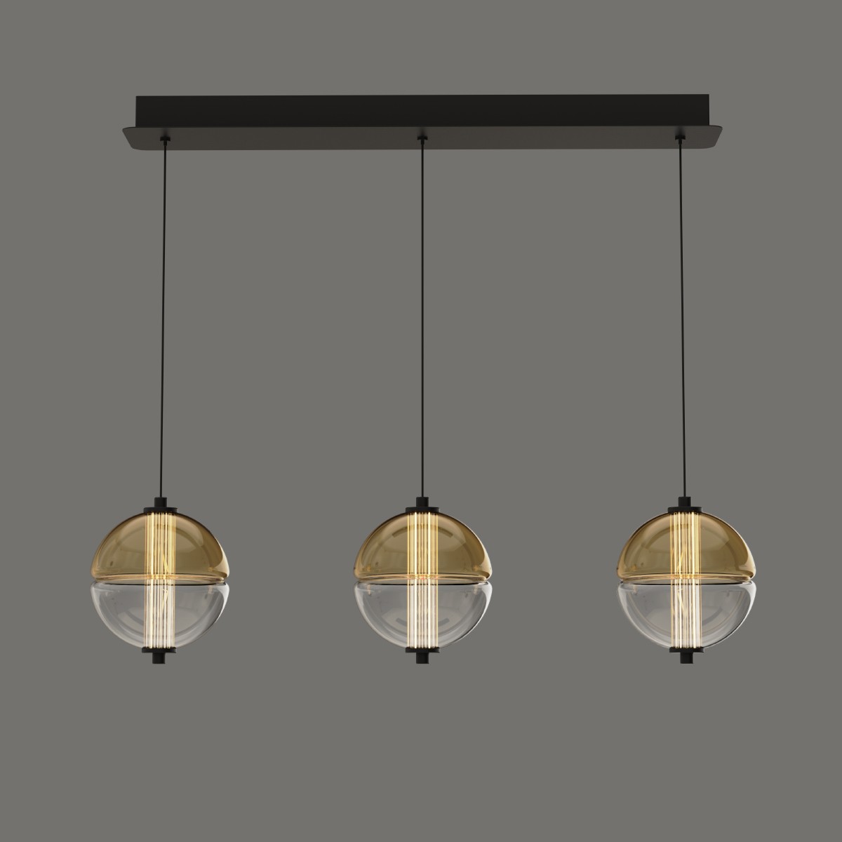 Светильник подвесной Delight Collection MD24022079 MD24022079-3B black/amber