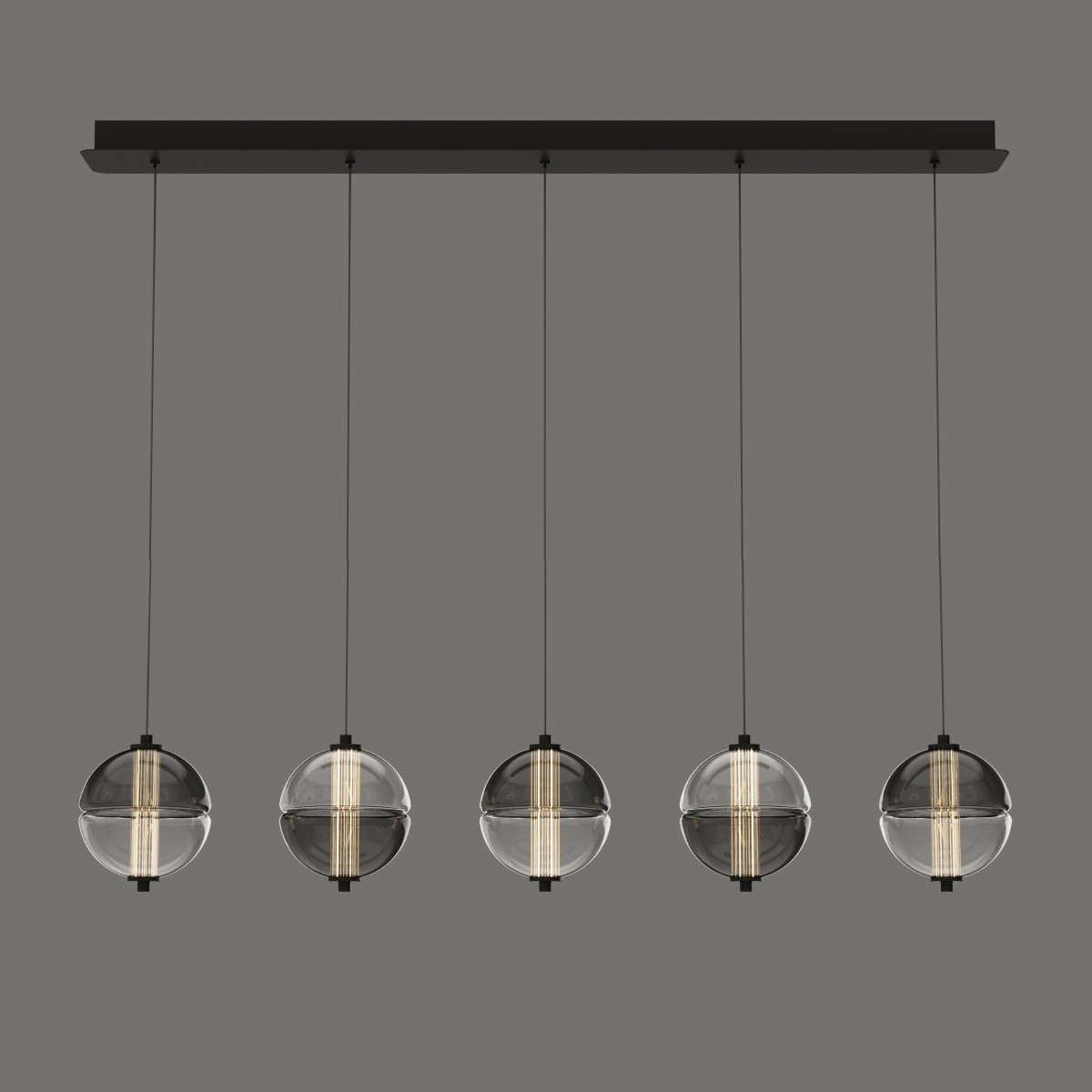 Светильник подвесной Delight Collection MD24022079 MD24022079-5B black/smoky