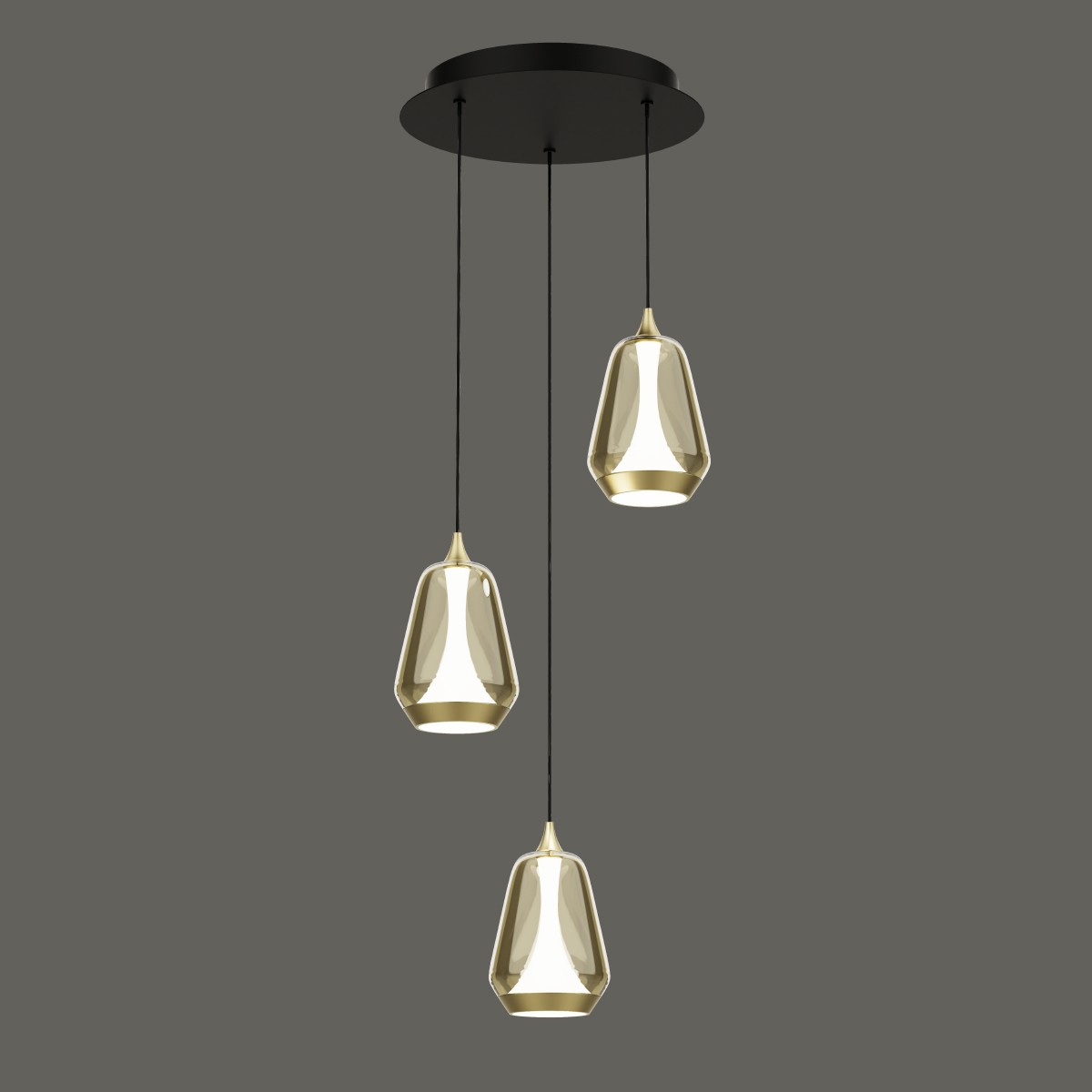 Светильник подвесной Delight Collection MD24001011 MD24001011-3A brass/champagne