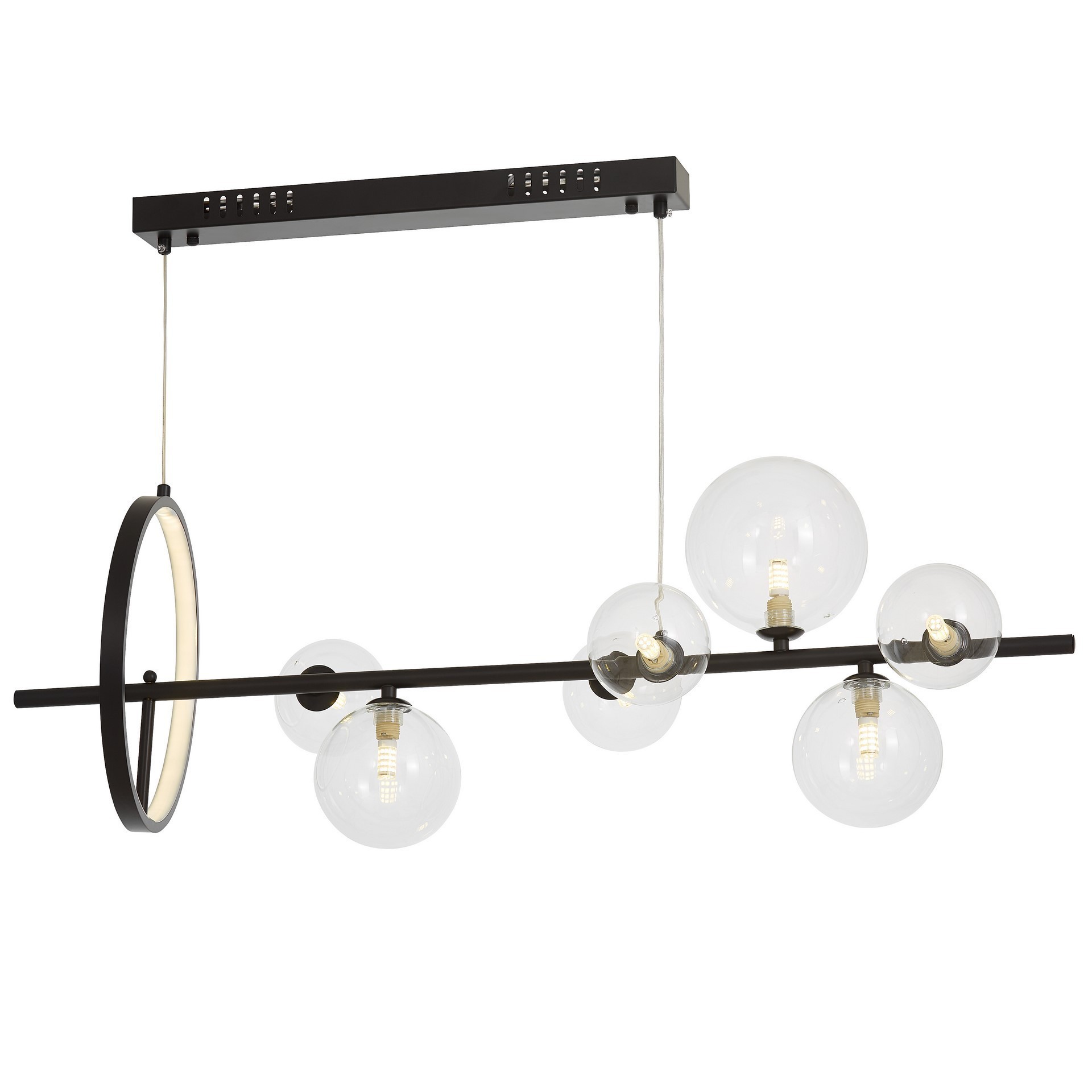 Светильник подвесной Lumina Deco Merido LDP 7033-7 BK+CL