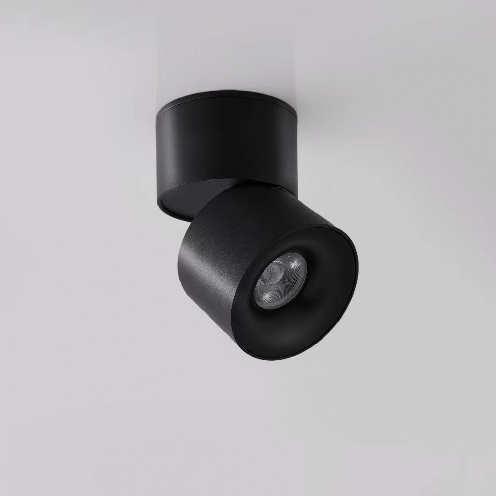 Накладной светильник ILedex Metrica 115-12W-D70-4K-55DG-BK