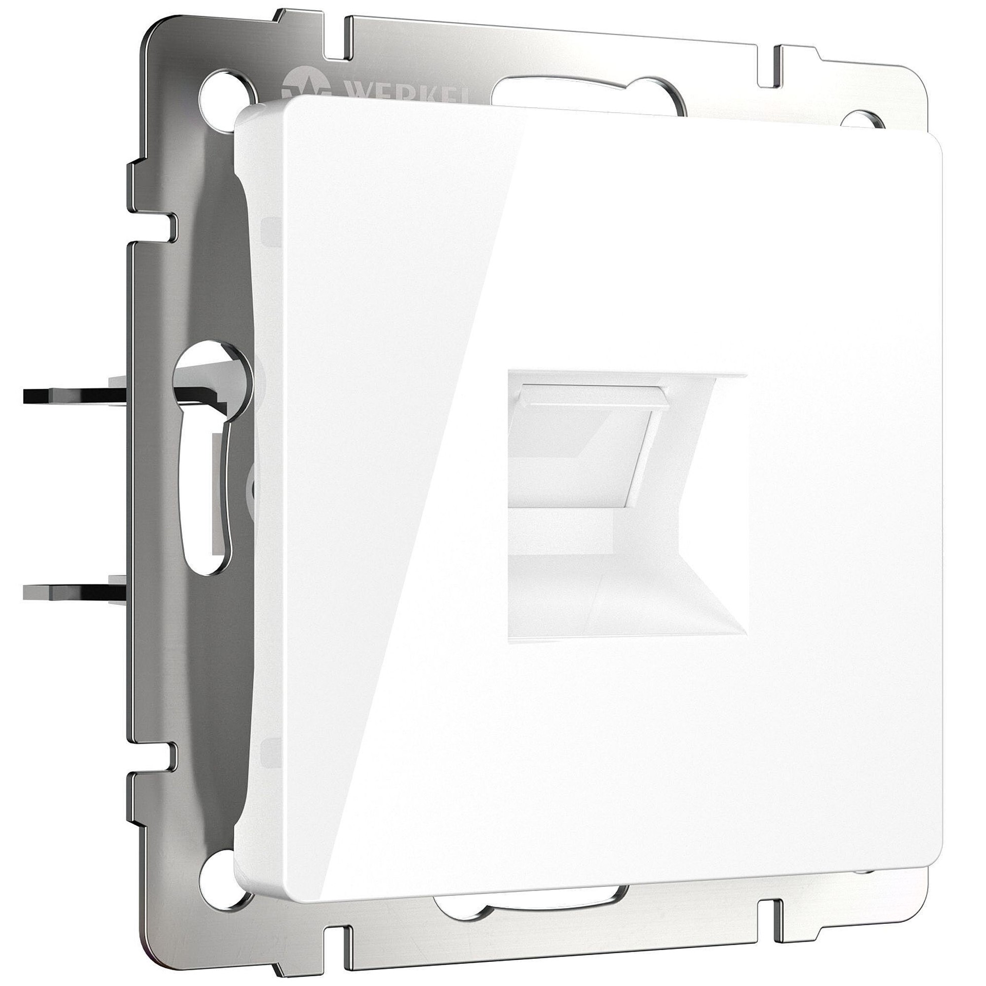 Розетка Werkel W5120101/ Розетка Ethernet RJ-45 cat. 6A экранированная (белый)