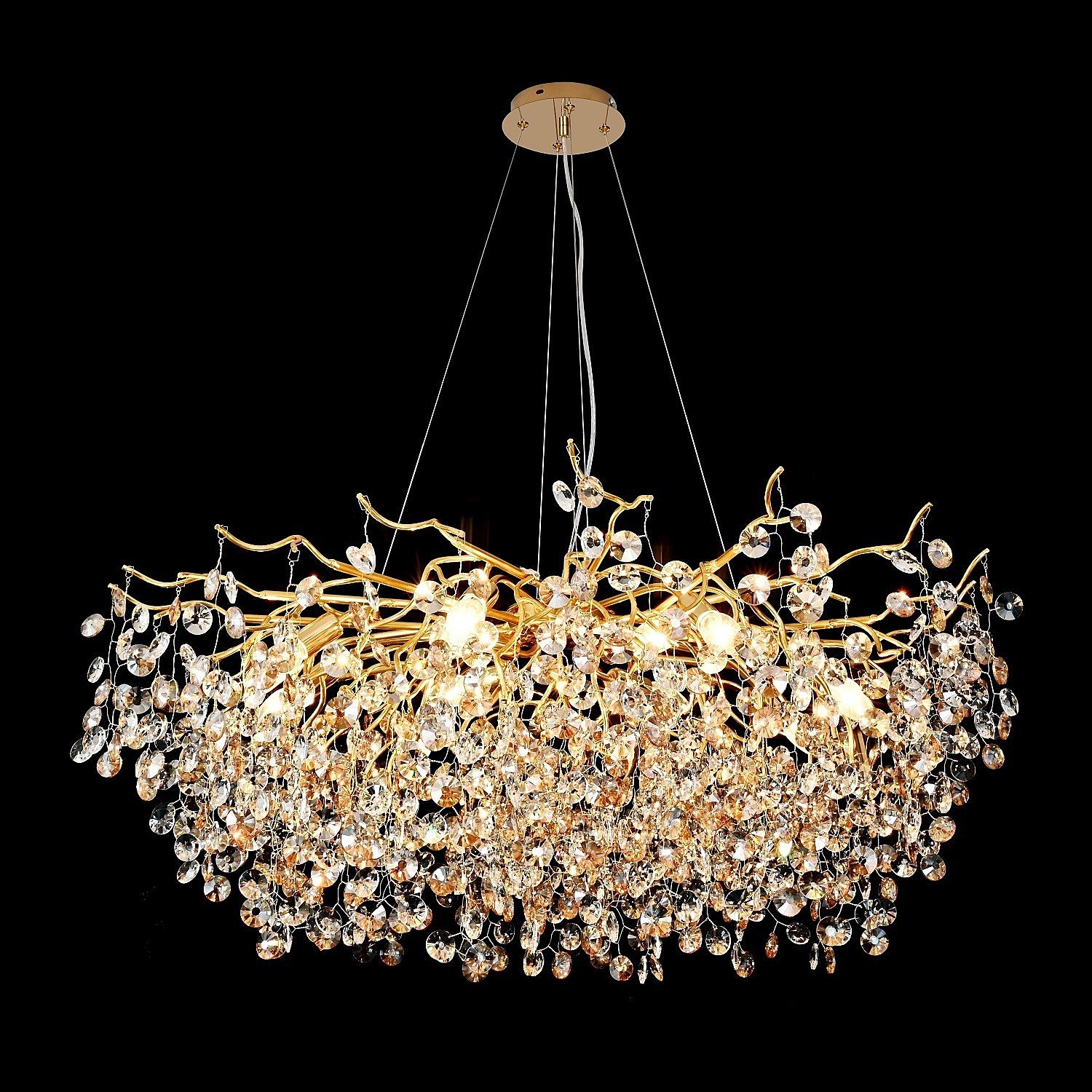 Подвесная люстра Gerhort G31327 G31327/10C GD+CL+TEA