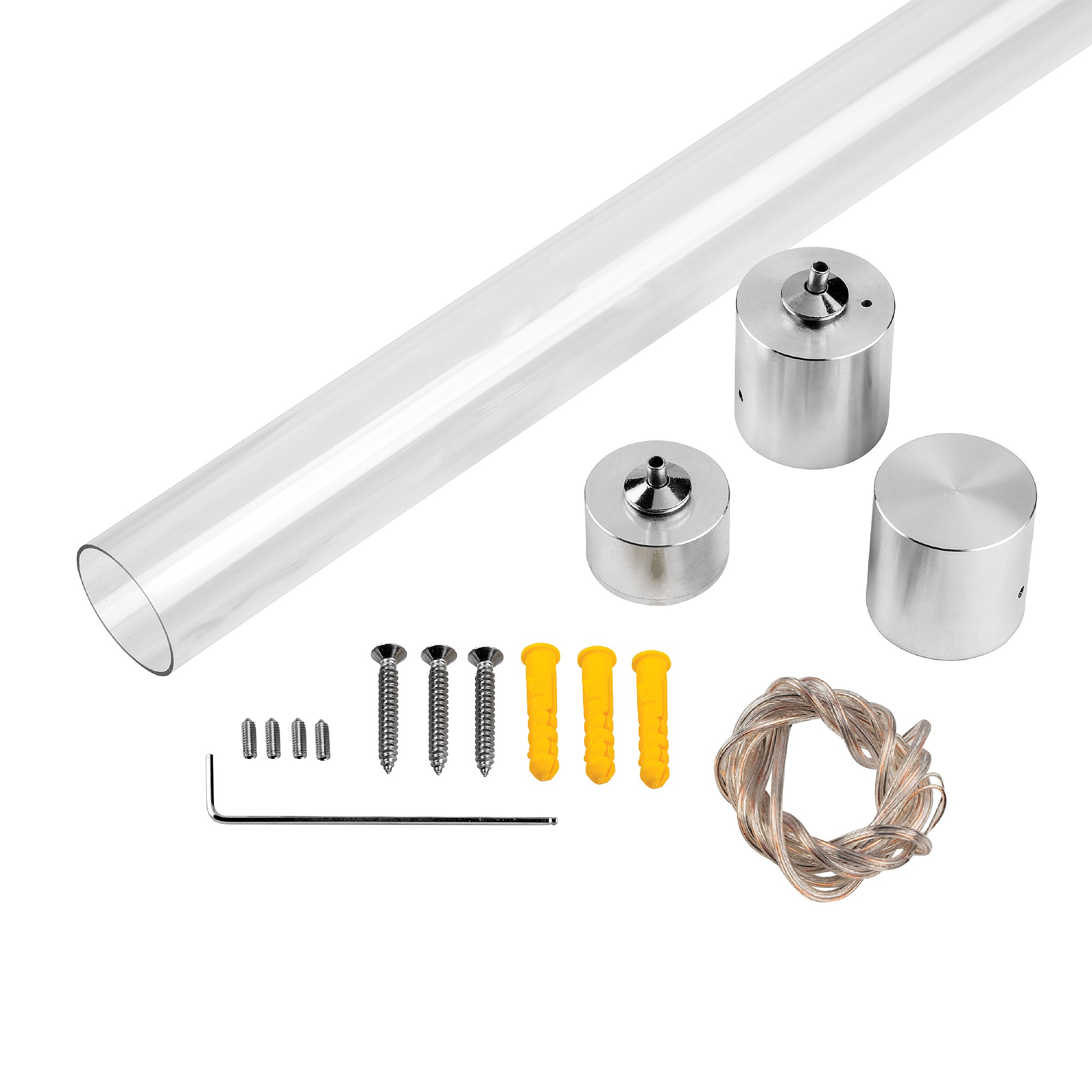 Комплект вертикального крепежа одиночный Pfofiled к профилю 4428хх (D28) с PVC трубкой Lightstar Profiled 442892