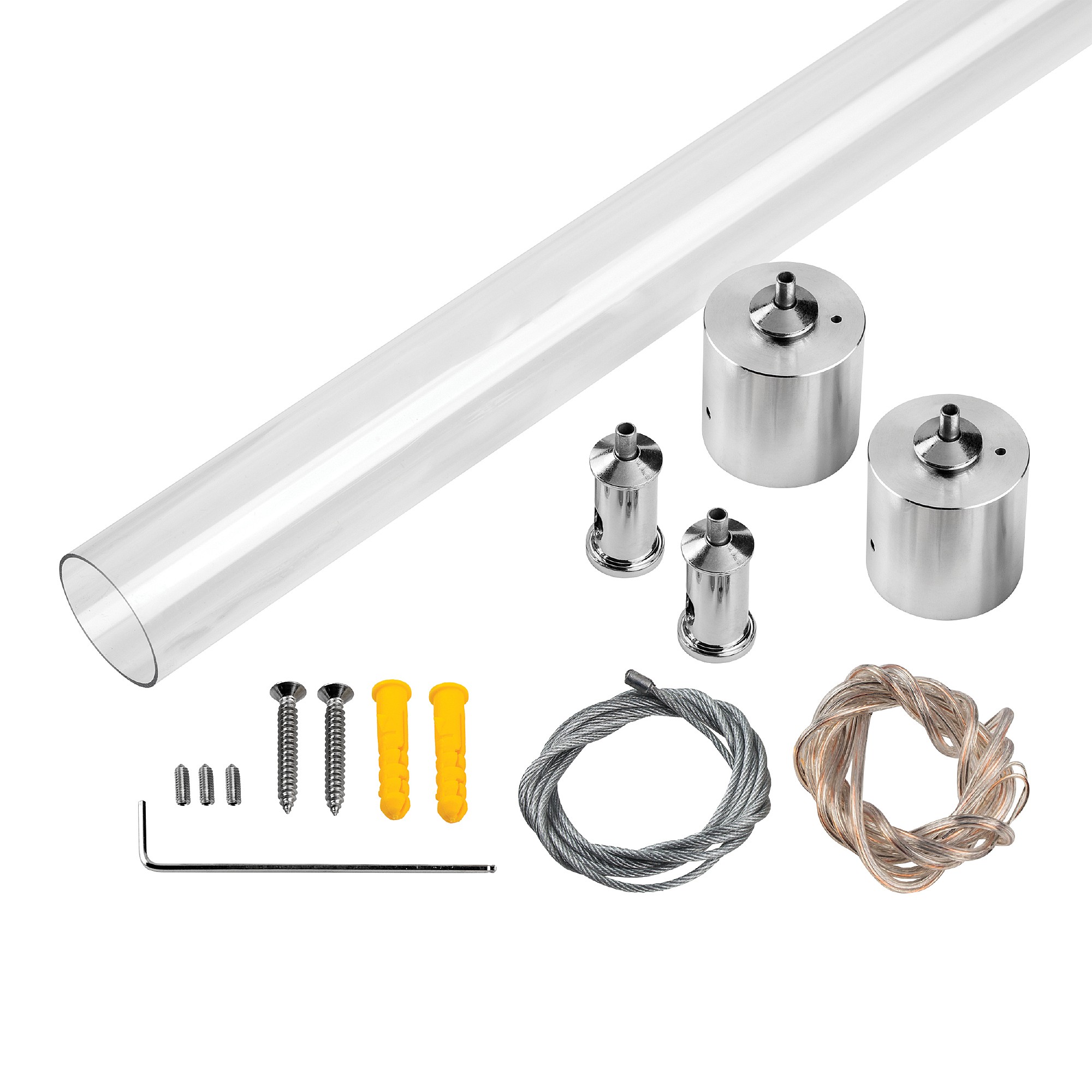 Комплект подвесного гориз крепежа двойной Profiled круглого силикон профиля 4428хх с PVC трубкой Lightstar Profiled 442893