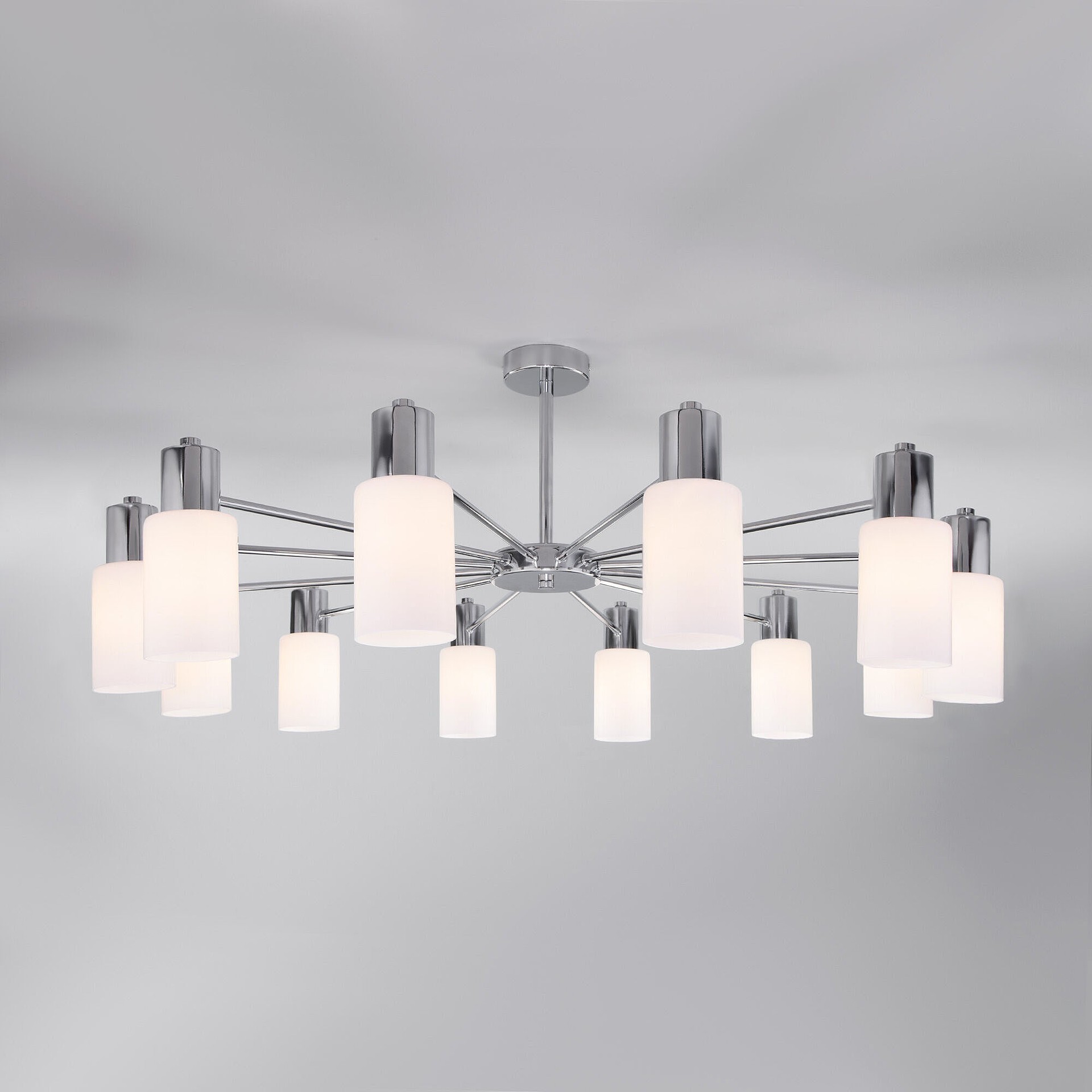 Потолочная люстра Eurosvet Vegga 70160/12 хром Smart-1