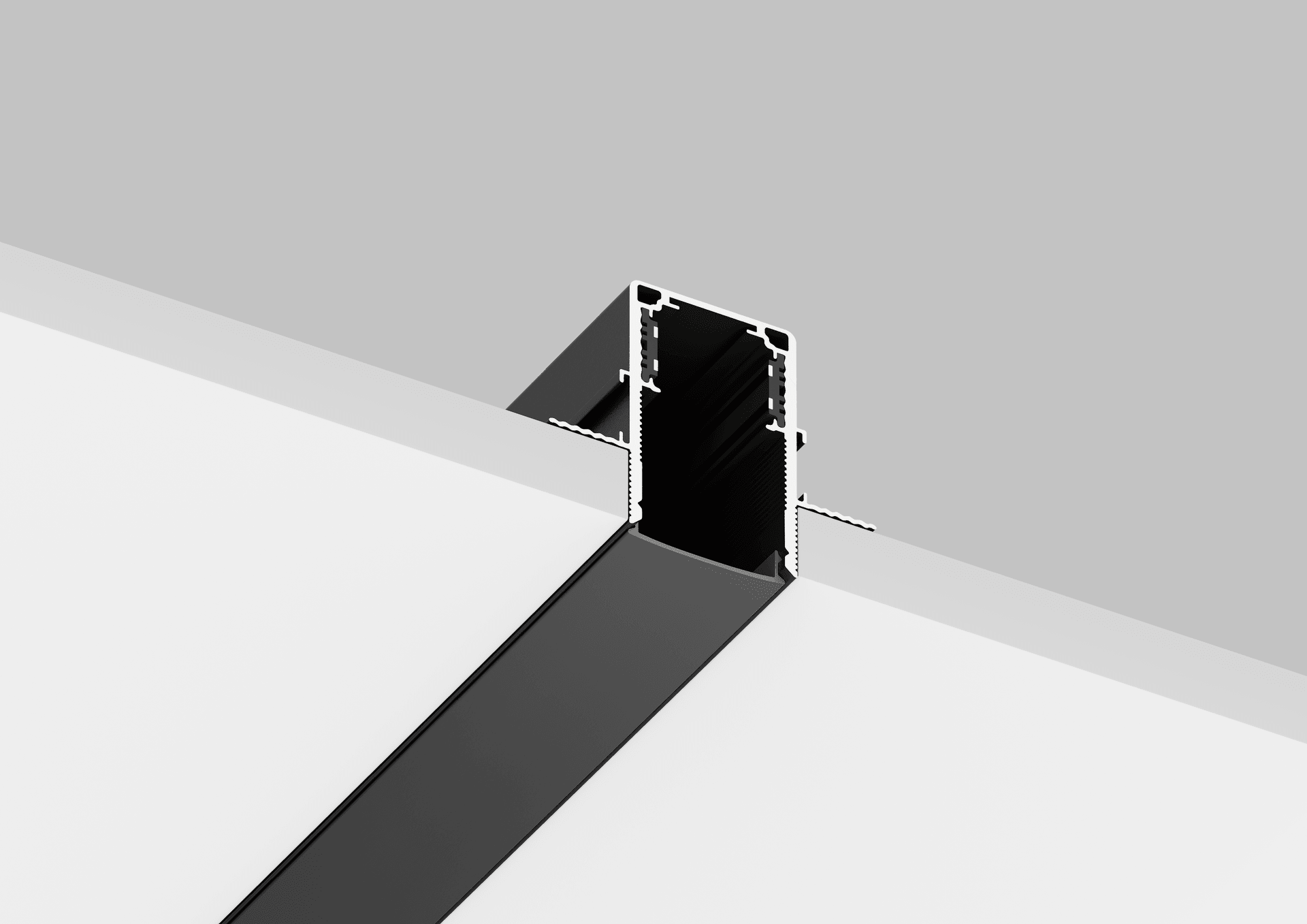 Шинопровод встраиваемый магнитный для ГКЛ12,5 мм Crystal Lux Space CLT 0.123 02 L3000 BL