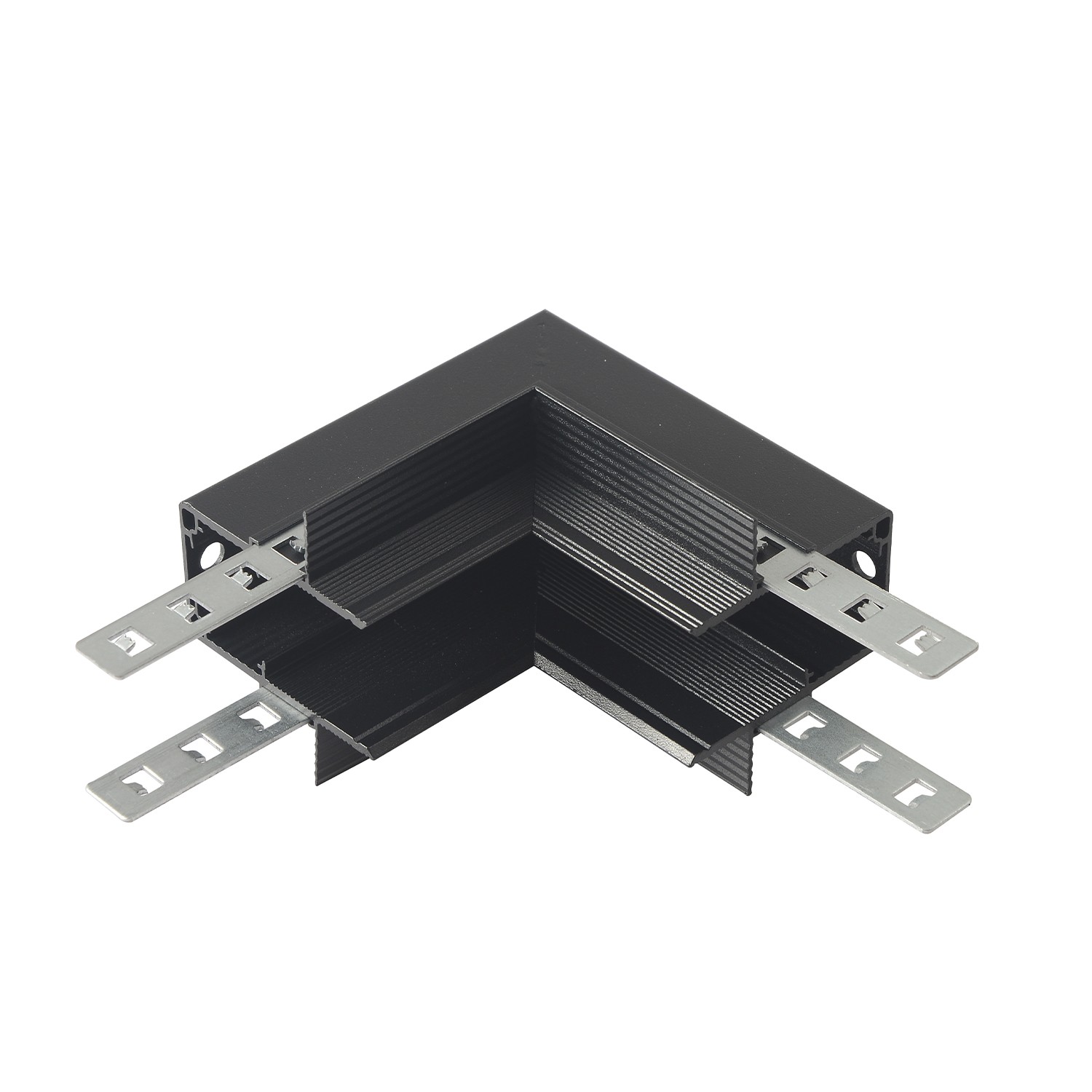 Внутренний соединитель угловой для встраиваемого магнитного шинопровода для ГКЛ12,5 мм Crystal Lux Space CLT 0.223 13 BL