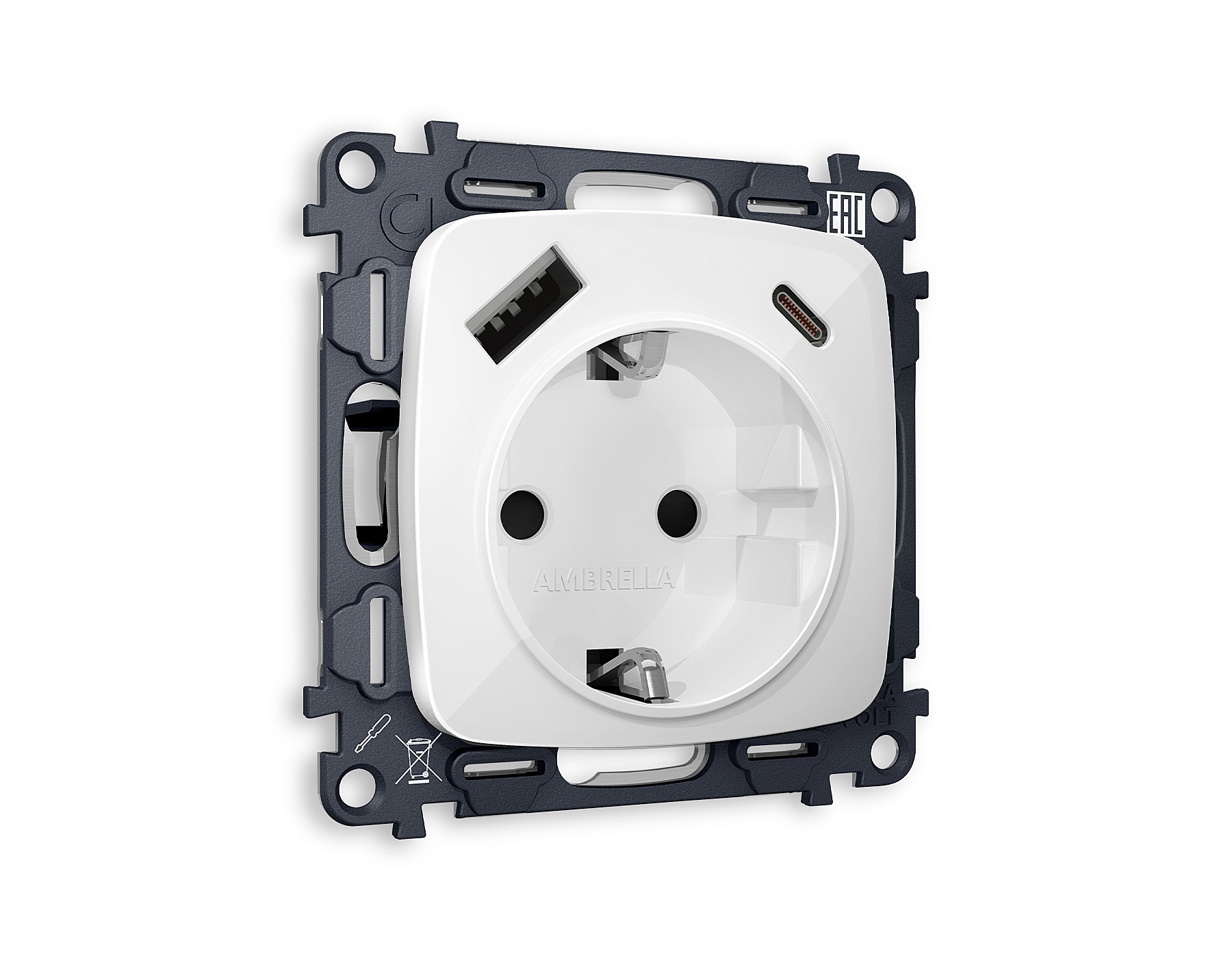 Розетка Ambrella Volt OMEGA MO110010