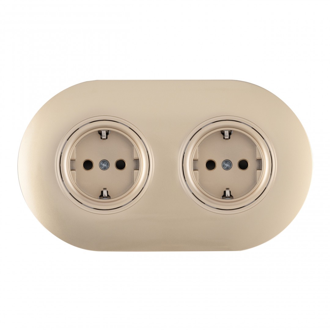 Розетка Arte Milano Set08-2 SET08-2-40-1x2 shampan