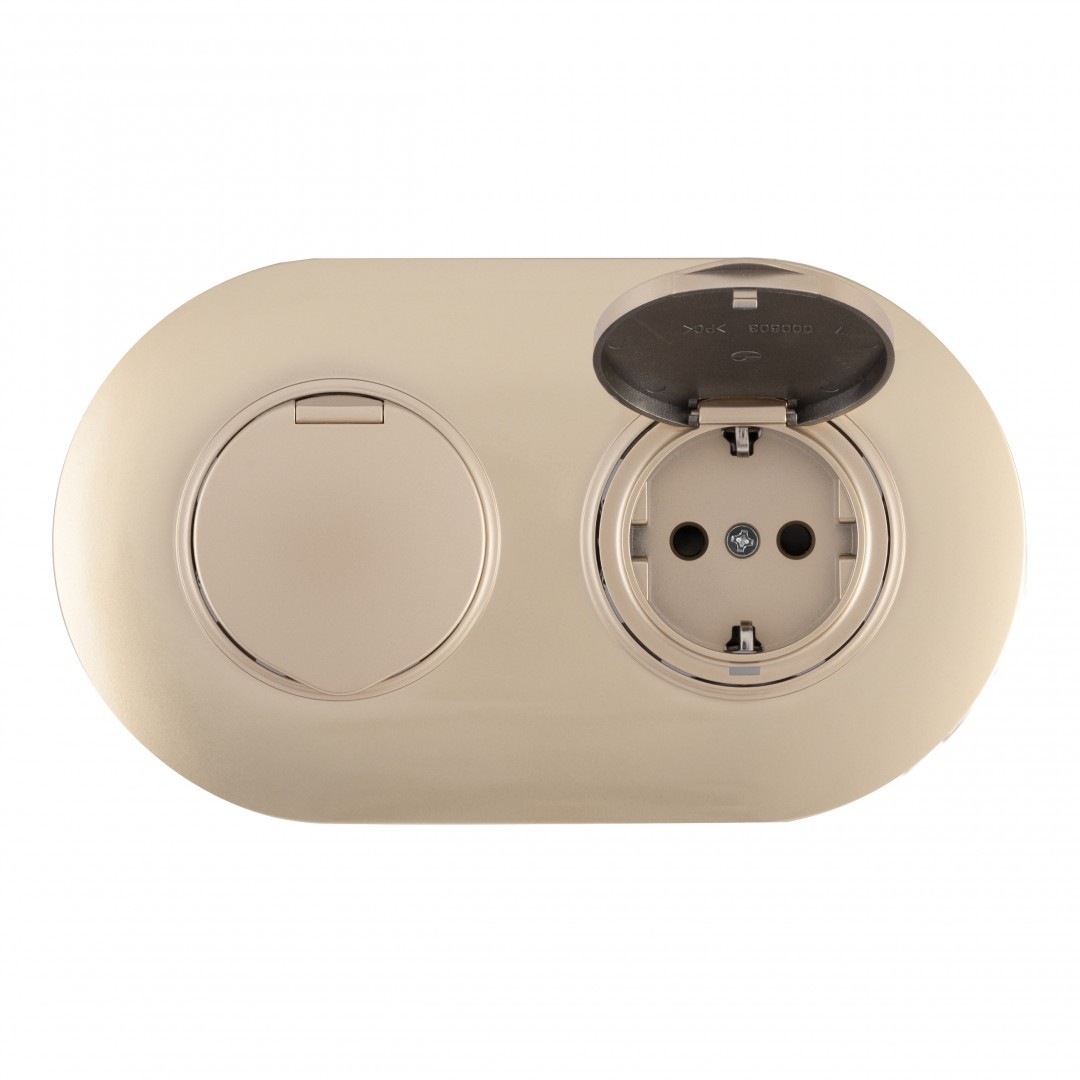 Розетка Arte Milano Set08-2 SET08-2-41-1x2 shampan