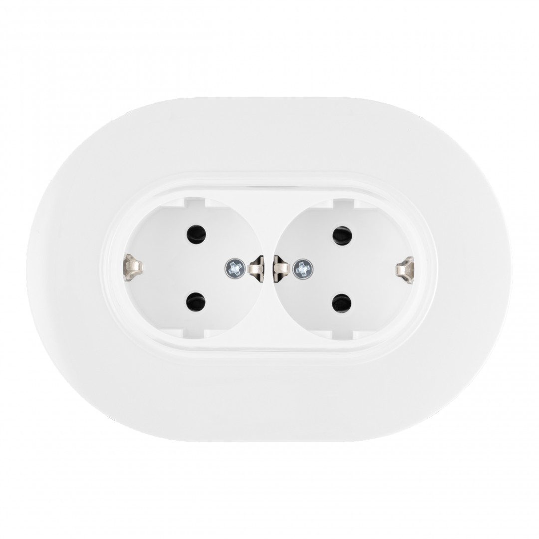 Розетка Arte Milano Set08-2 SET08-double-40-2 white