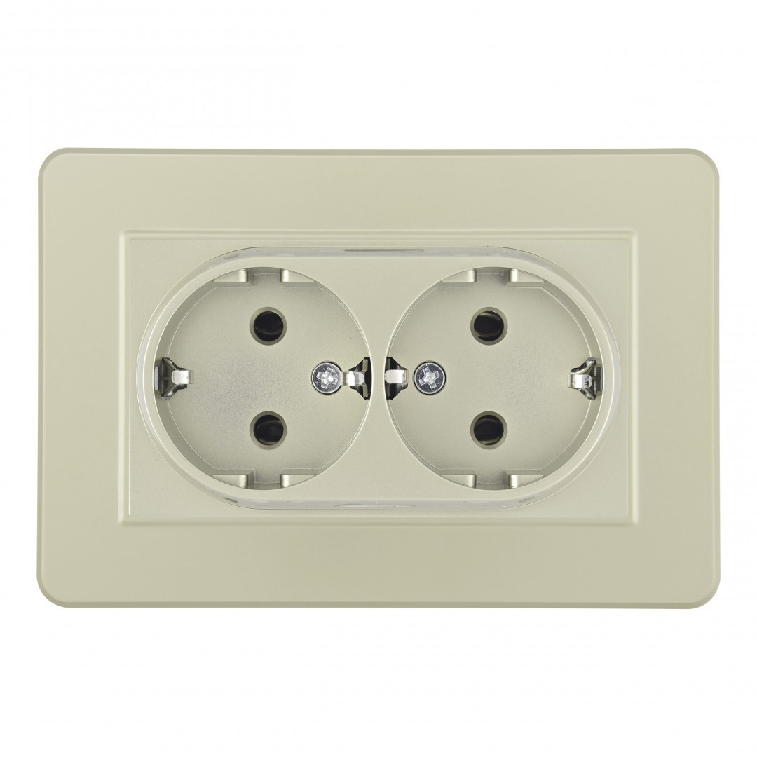 Розетка Arte Milano Set16-2 SET16-double-40-2 shampan