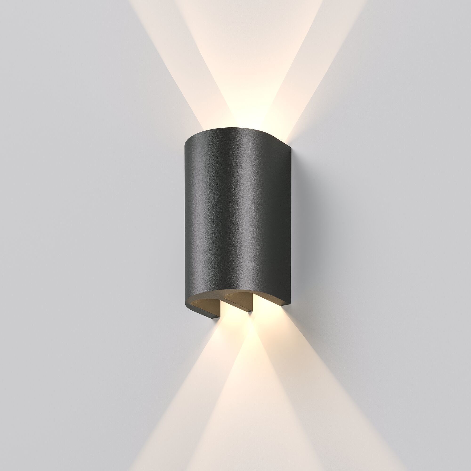 Уличный настенный светильник Elektrostandard Twinray Twinray (35194/W) 4000K черный