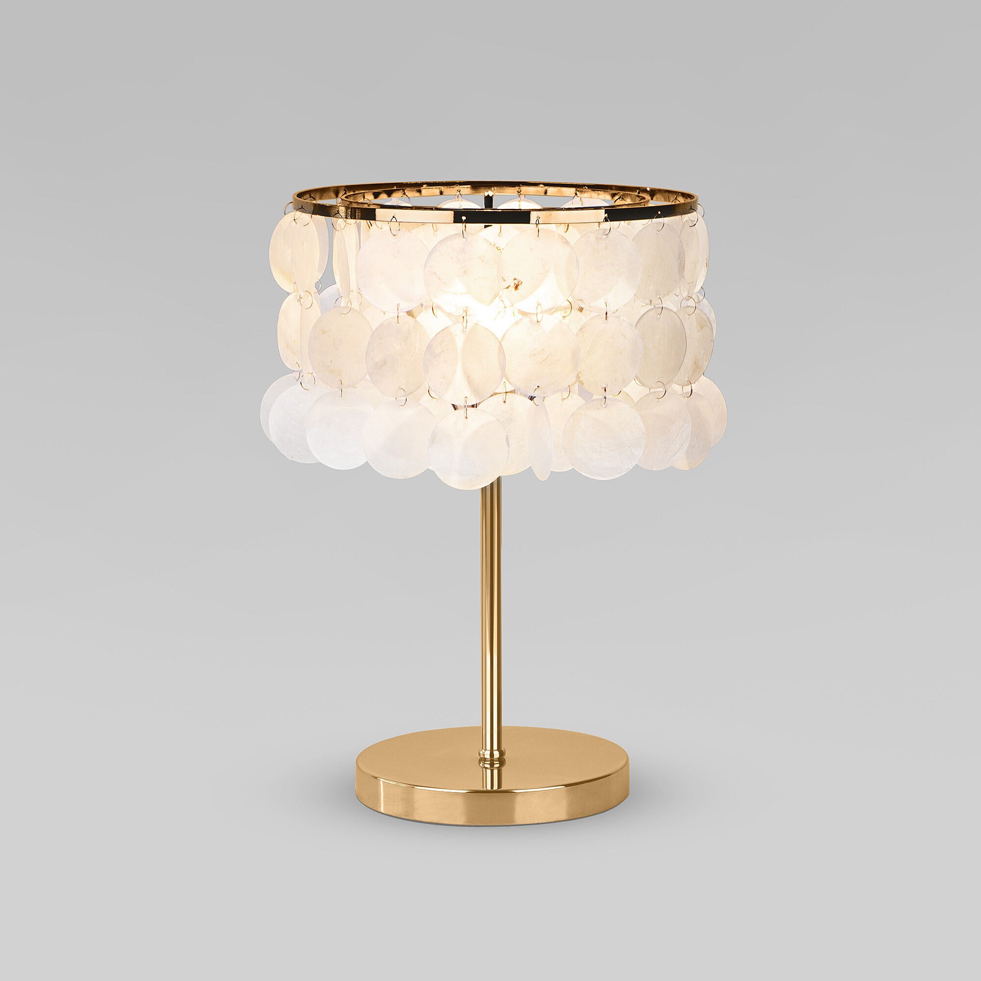 Настольная лампа Eurosvet Sandra 208101 латунь/перламутр