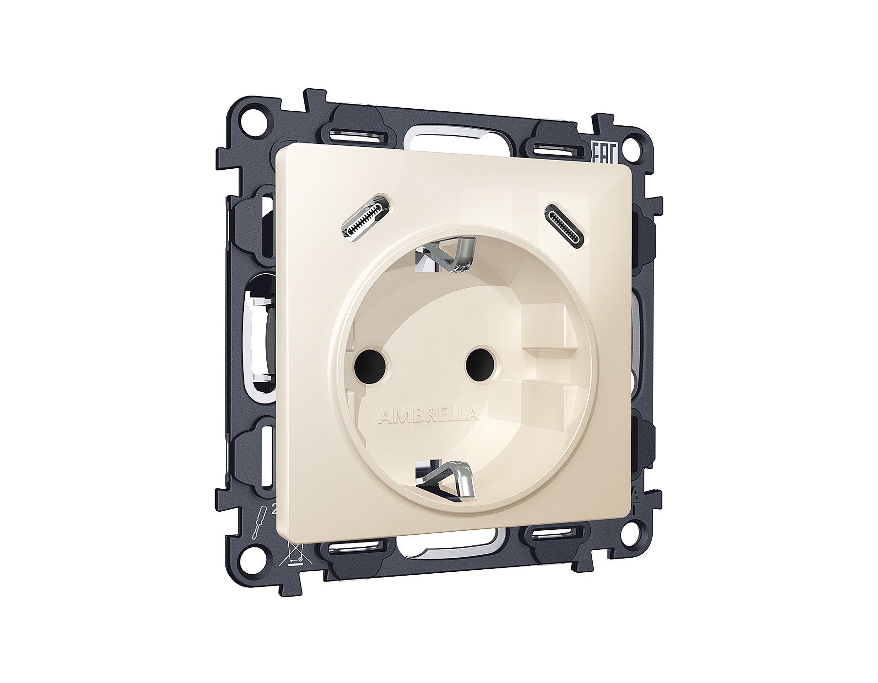 Розетка Ambrella Volt ALFA MA310510