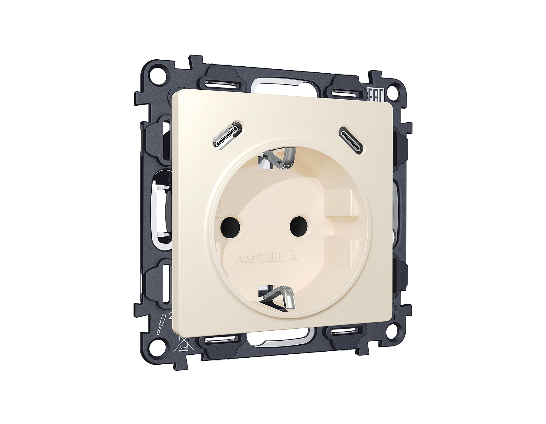 Розетка Ambrella Volt ALFA MA330510