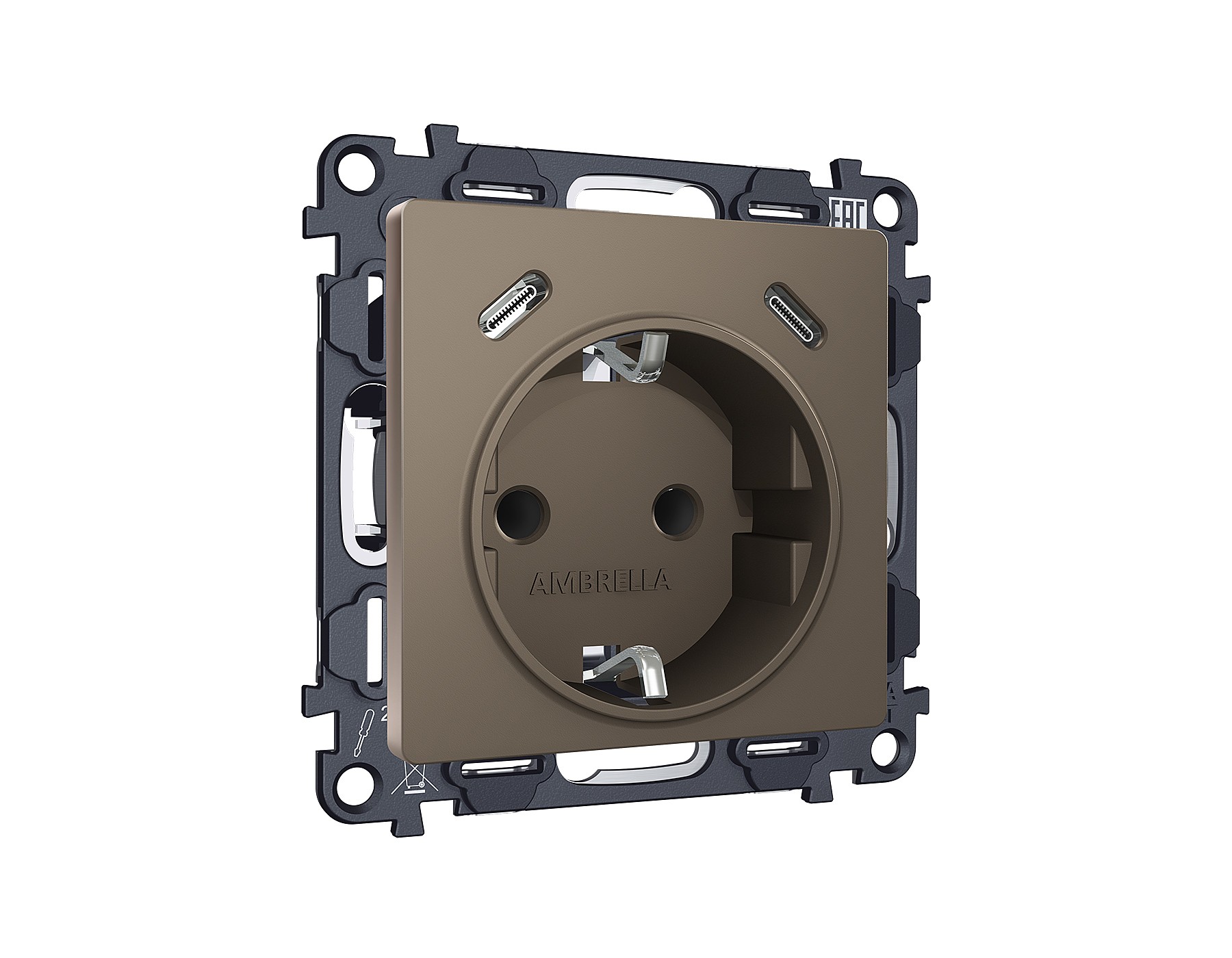 Розетка Ambrella Volt ALFA MA640510