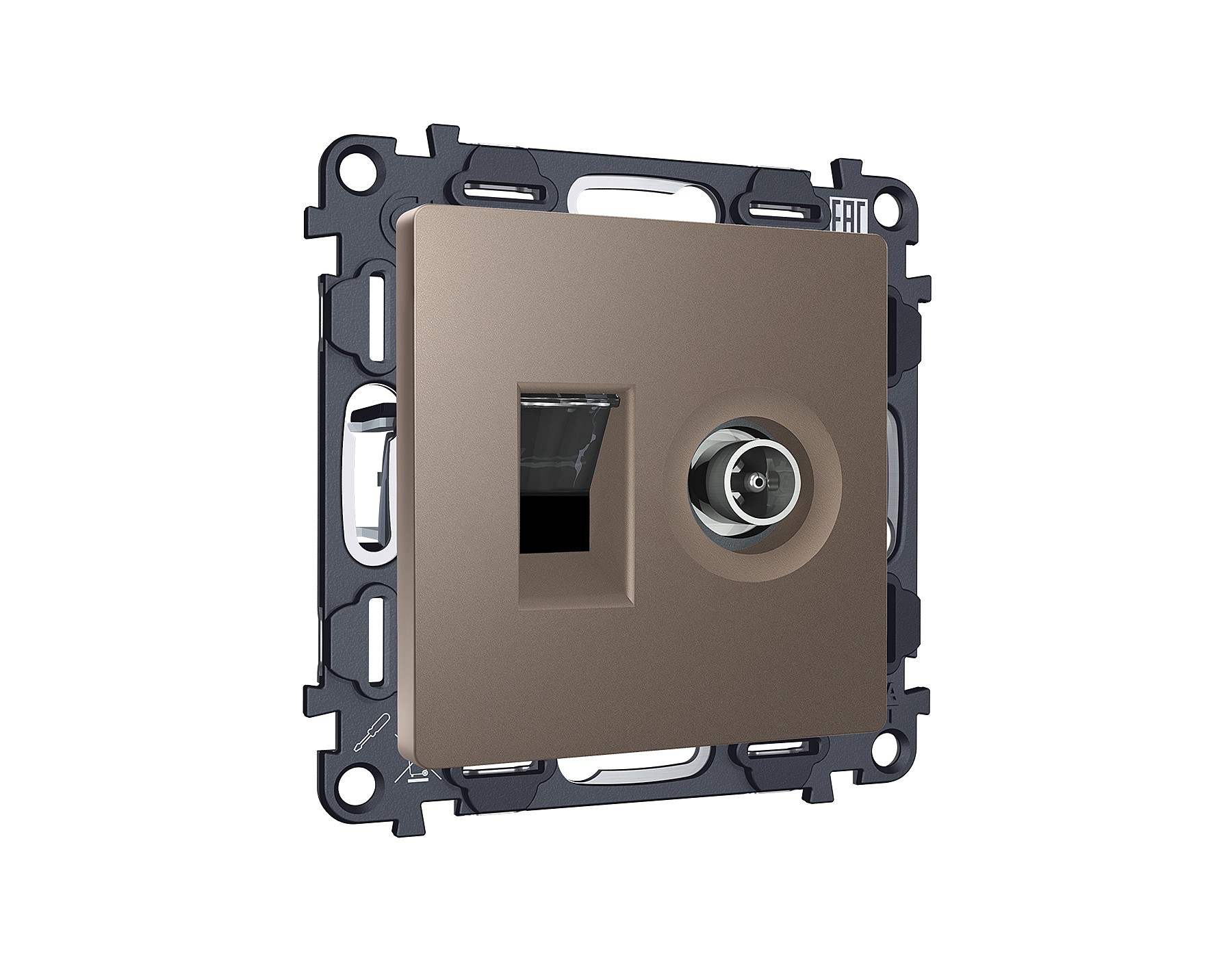 Розетка Ambrella Volt ALFA MA642510