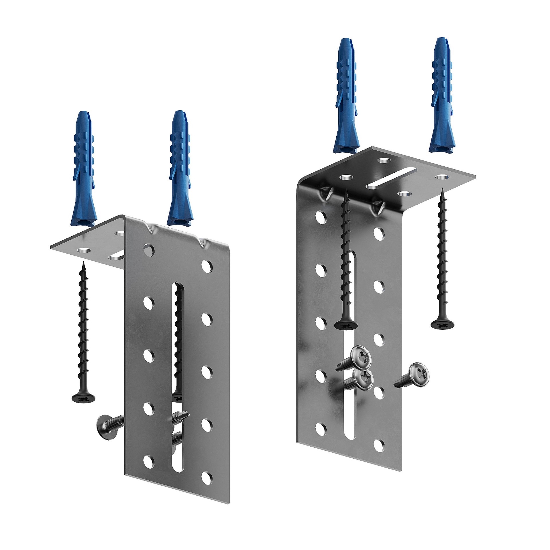 Комплект регулируемых монтажных уголков для закладных профилей под натяжной потолок, 2 шт Hesby Lighting ElDeko HSBL_0211