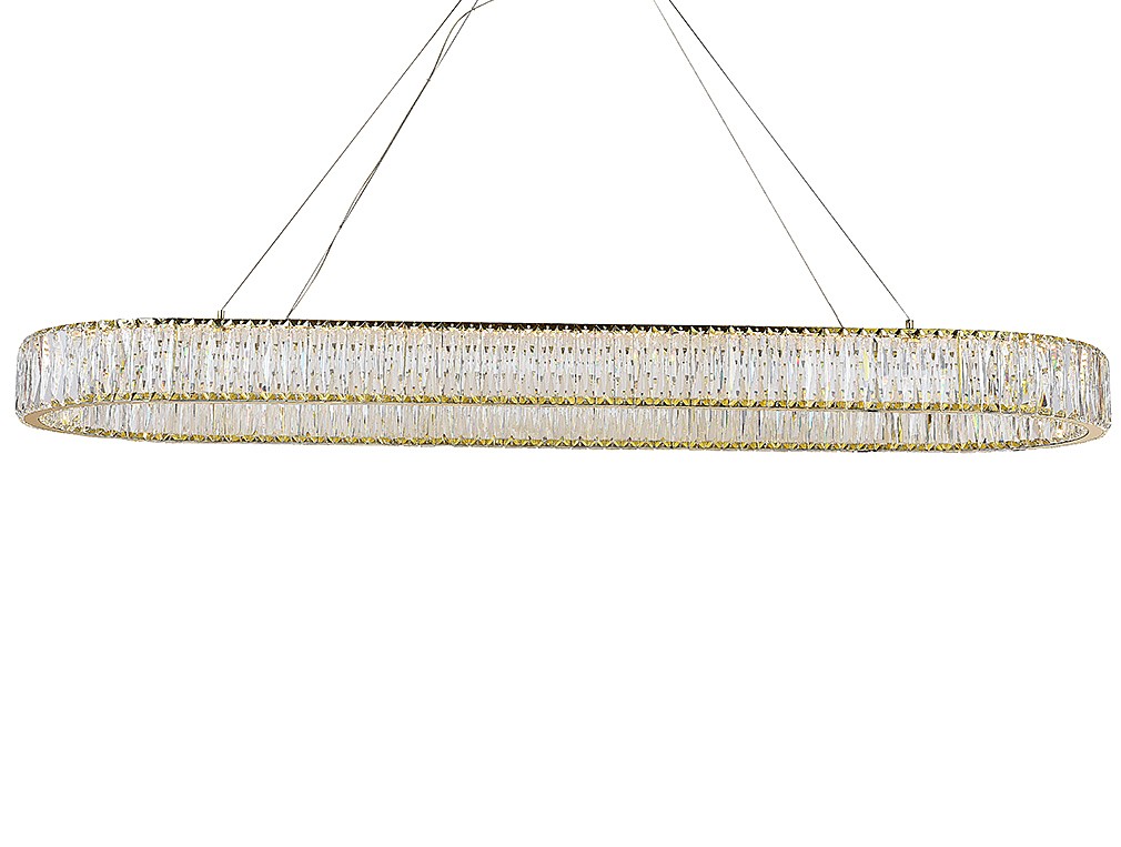 Подвесная люстра Newport Crystal 8240N/140 oval gold