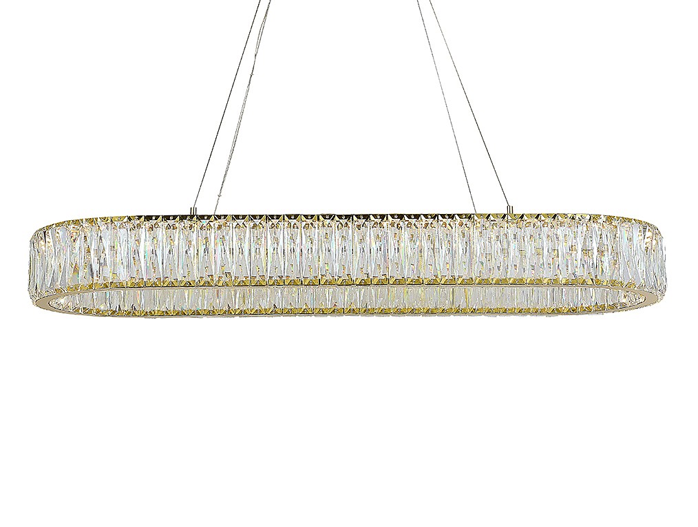 Подвесная люстра Newport Crystal 8240N/90 oval gold