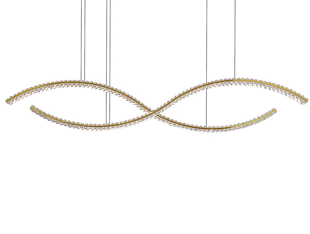 Светильник подвесной Newport Crystal 8242N/160 gold