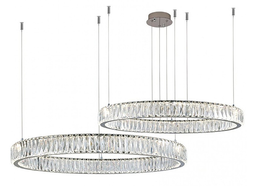 Потолочная чашка Newport Crystal Потолочная чашка 8240 D20 2 горизон.кольца chrome