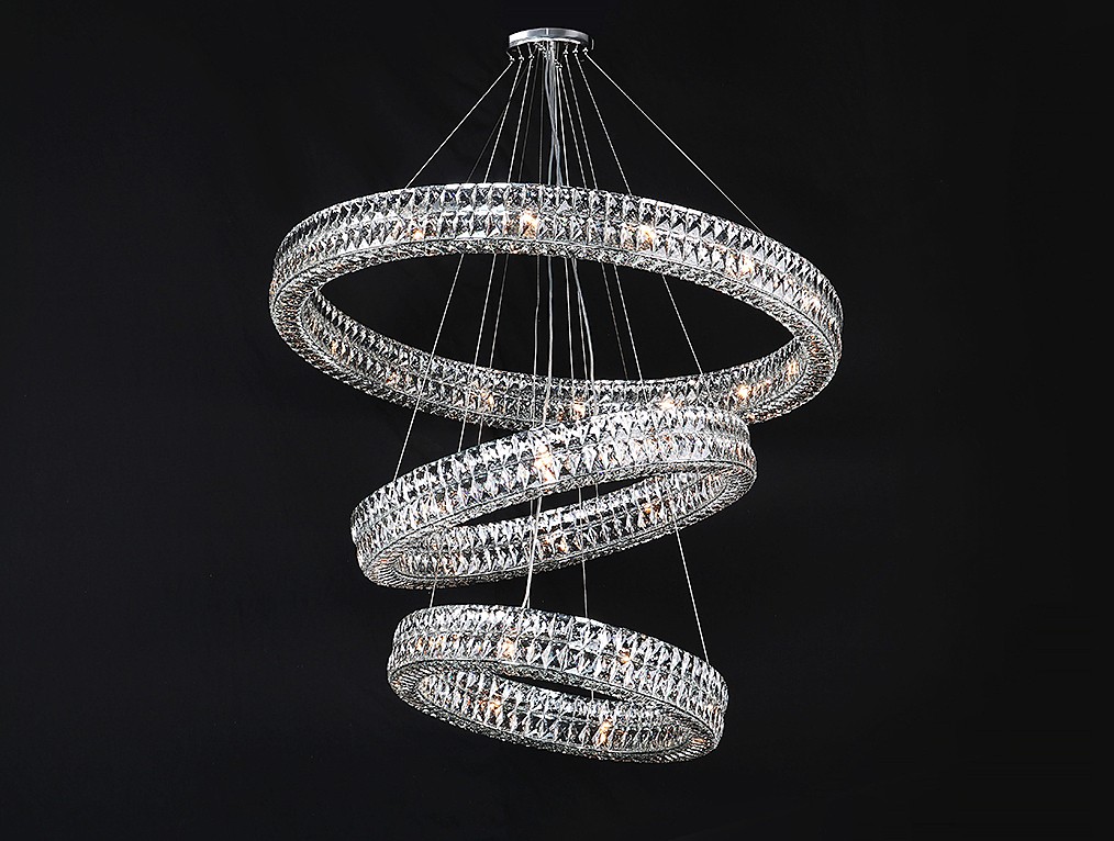 Потолочная чашка Newport Elizabeth 2 Потолочная чашка 8550 D15 3 вертик.кольца chrome