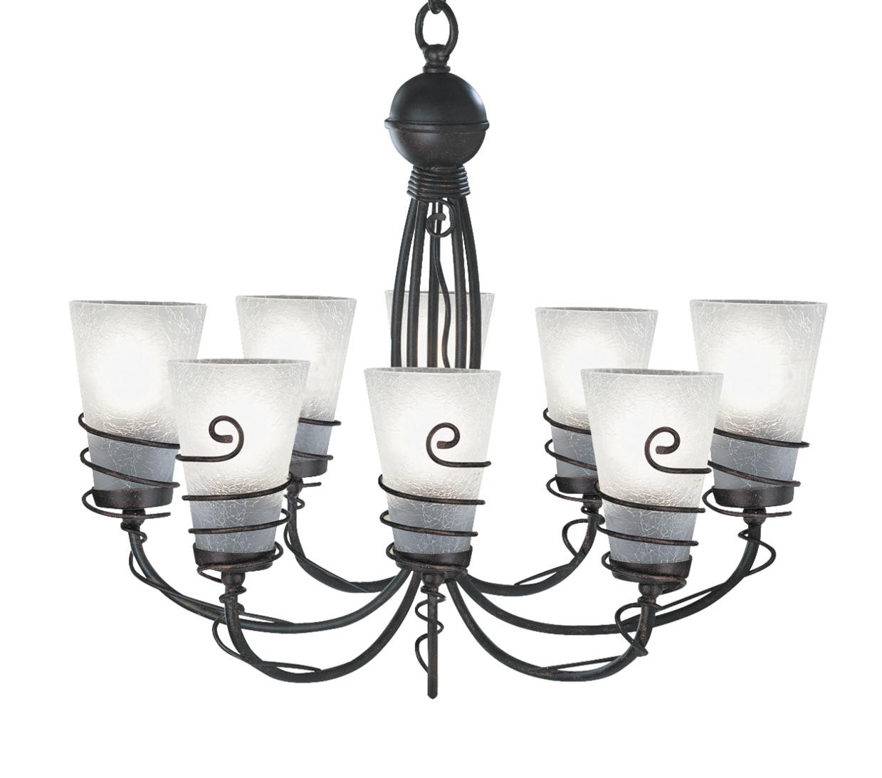 Подвесная люстра Arte Lamp SPIRAL A9051LM-8BR