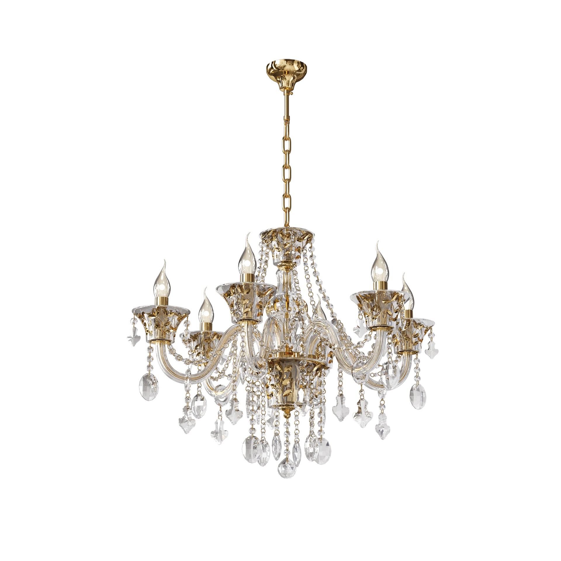 Подвесная хрустальная люстра Tesoro Lightstar 710062