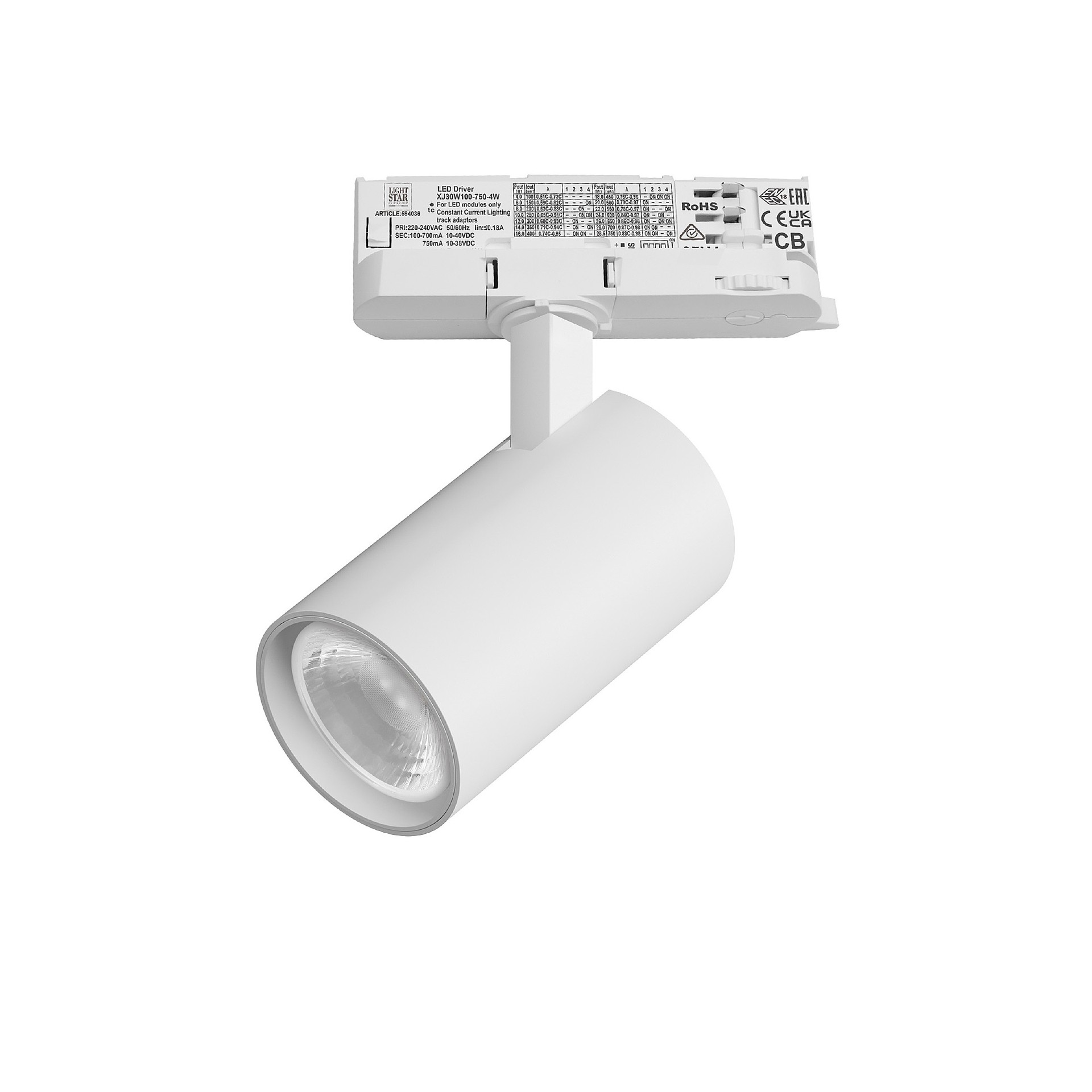 Трековый светильник Lightstar Alta Base A5146QT36G