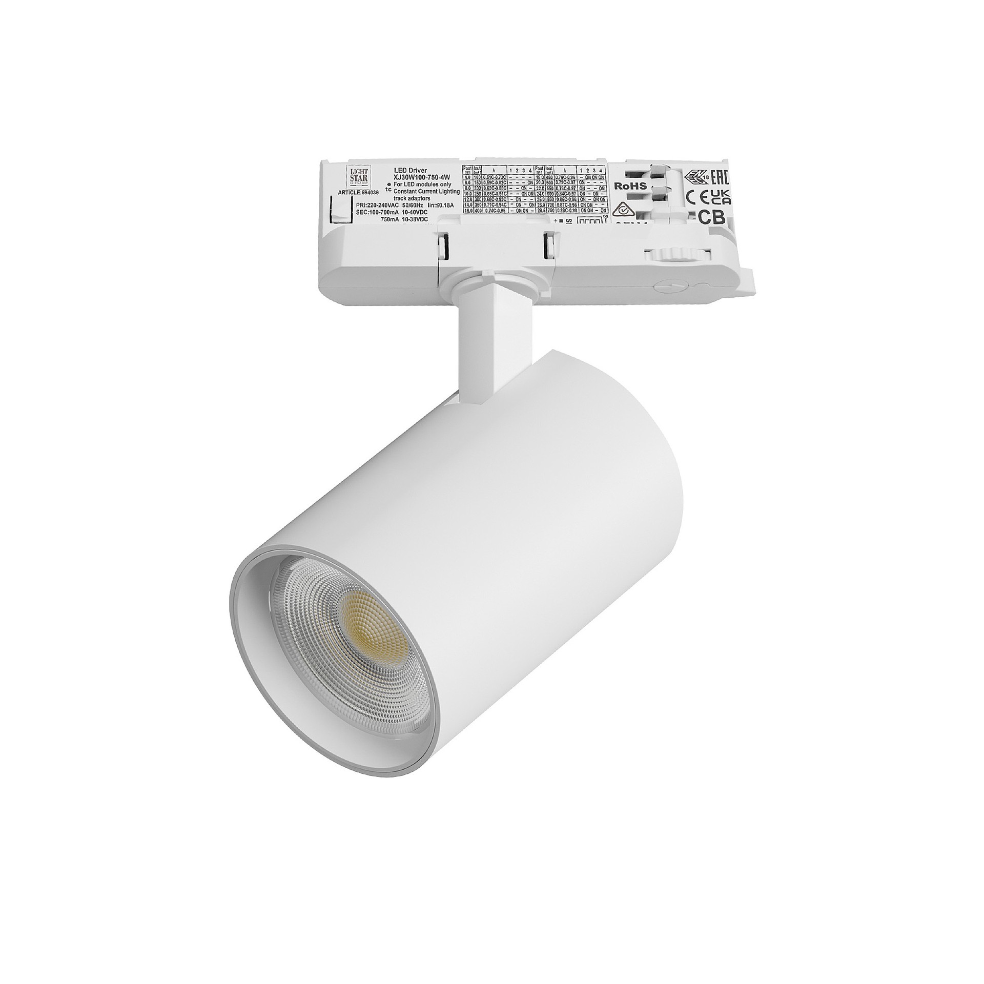 Трековый светильник Lightstar Alta Base A5246QT