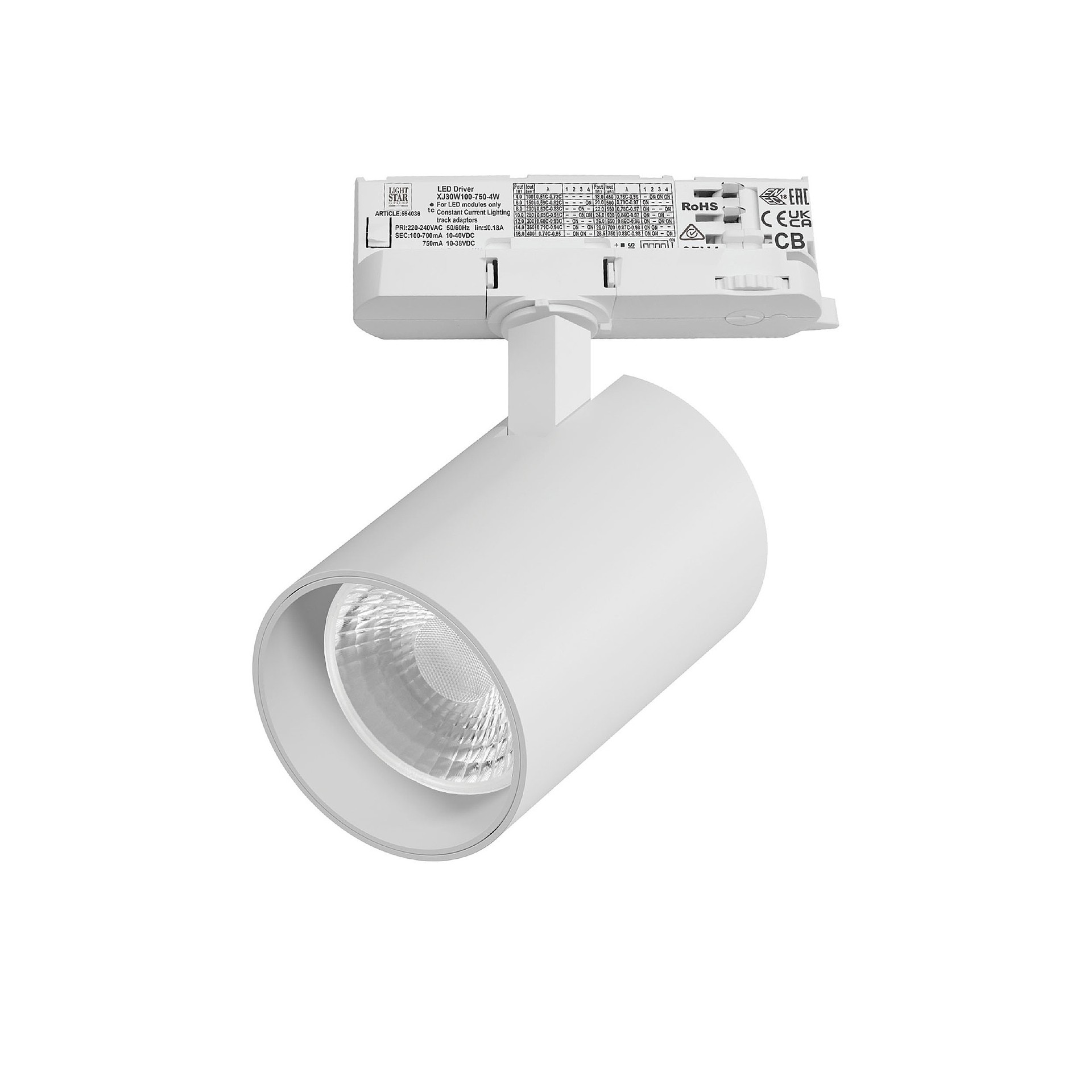 Трековый светильник Lightstar Alta Base A5336QT36G