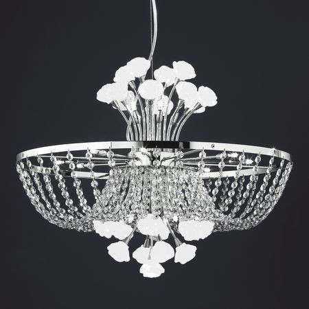 Подвесная хрустальная люстра Rosa Citilux CL325P12.1