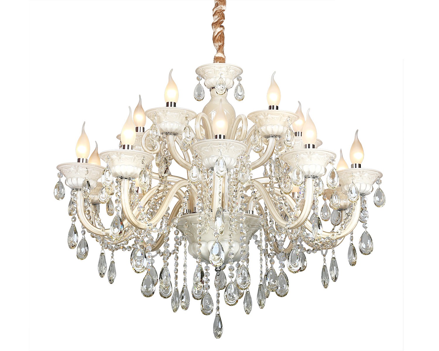 Подвесная хрустальная люстра Teramo Omnilux OML-30503-15