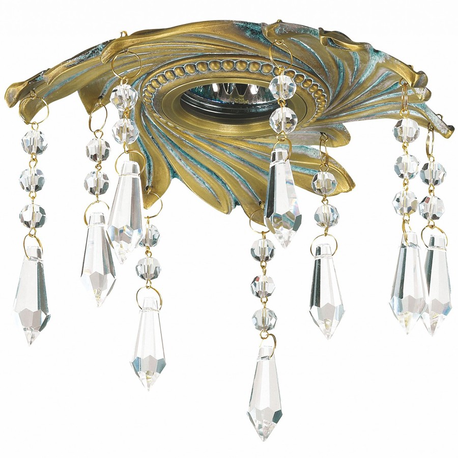 Встраиваемый светильник с узорами Grape 369969 Novotech