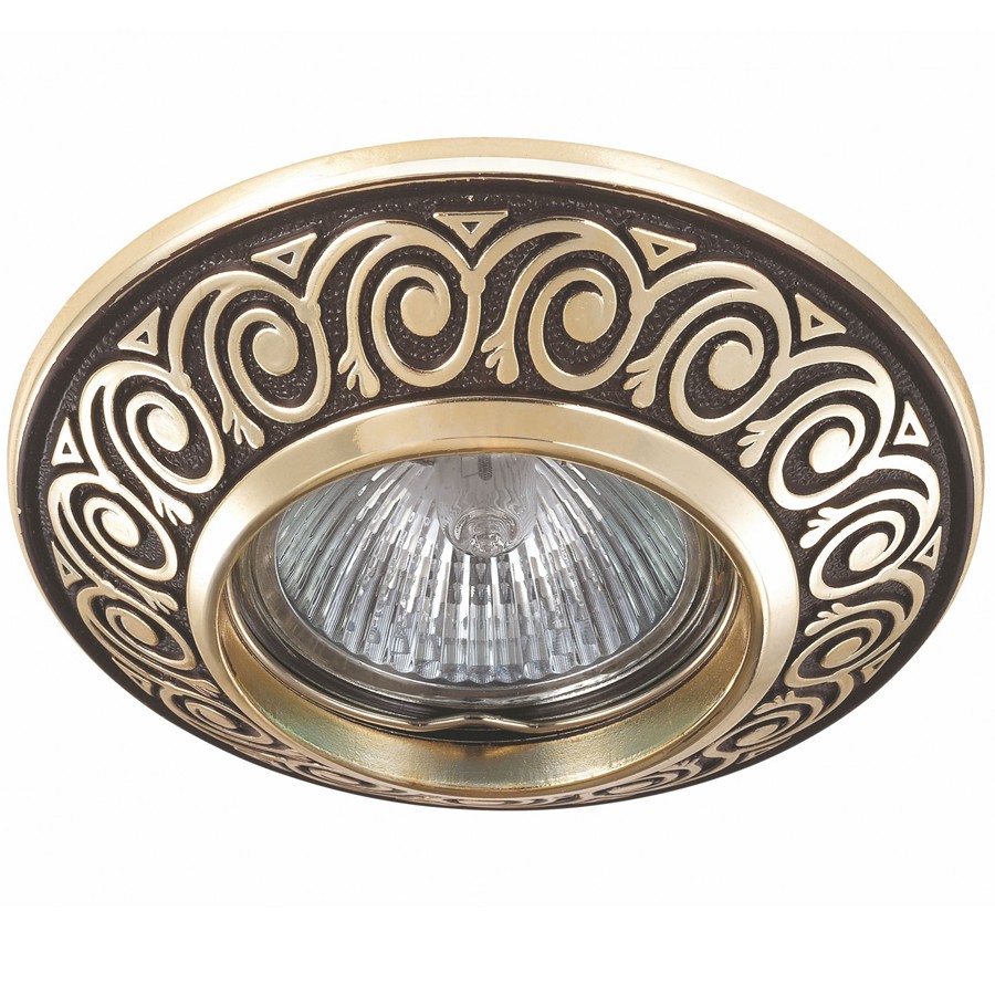 Встраиваемый светильник с узорами Vintage 370002 Novotech