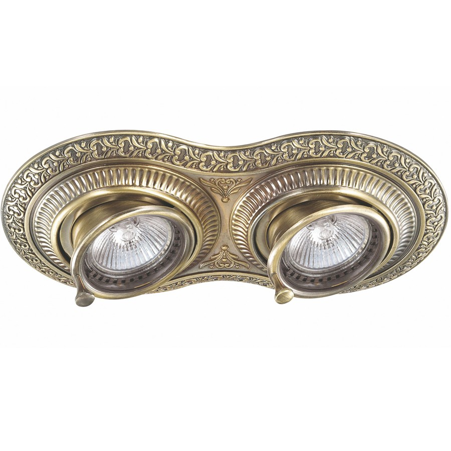 Встраиваемый светильник с узорами Vintage 370012 Novotech