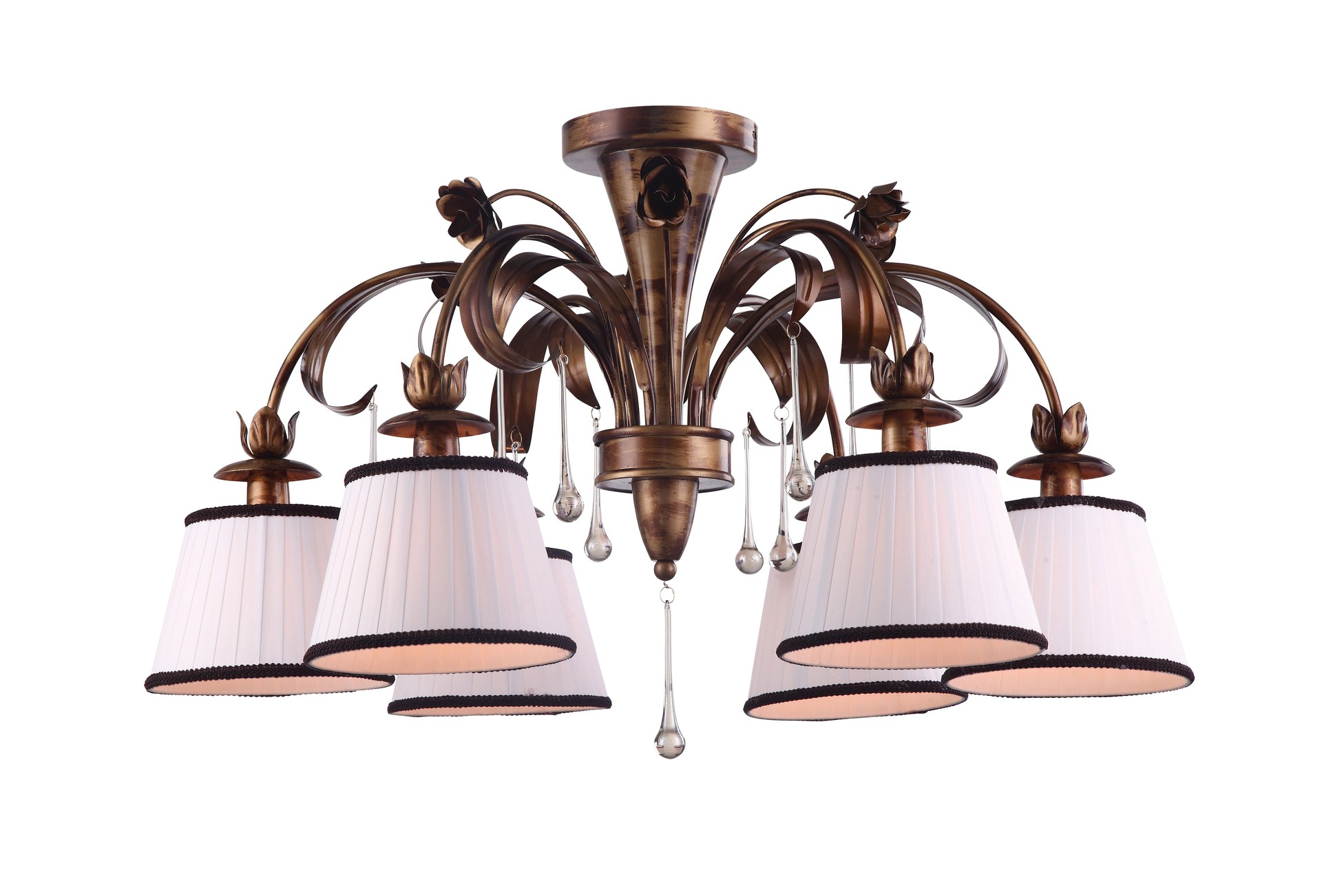 Люстра потолочная с цветочками Borgia A8100PL-6GA Arte Lamp