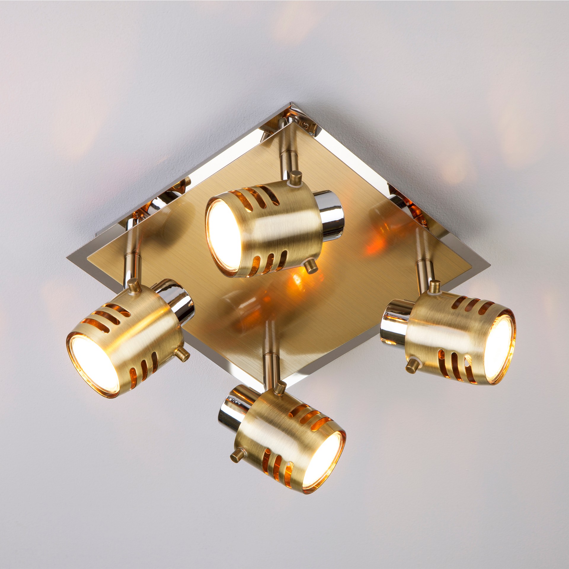 Светильник спот Eurosvet Leonardo 23463/4 хром/античная бронза