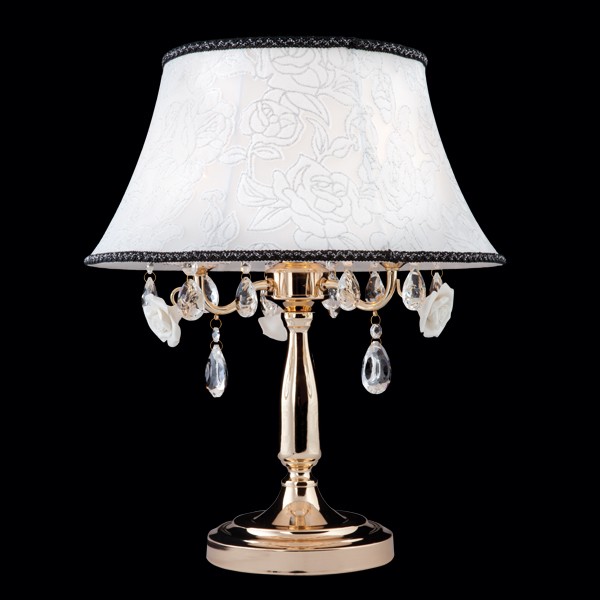 Настольная лампа Eurosvet 3145 3145/3T золото/прозрачный хрусталь Strotskis