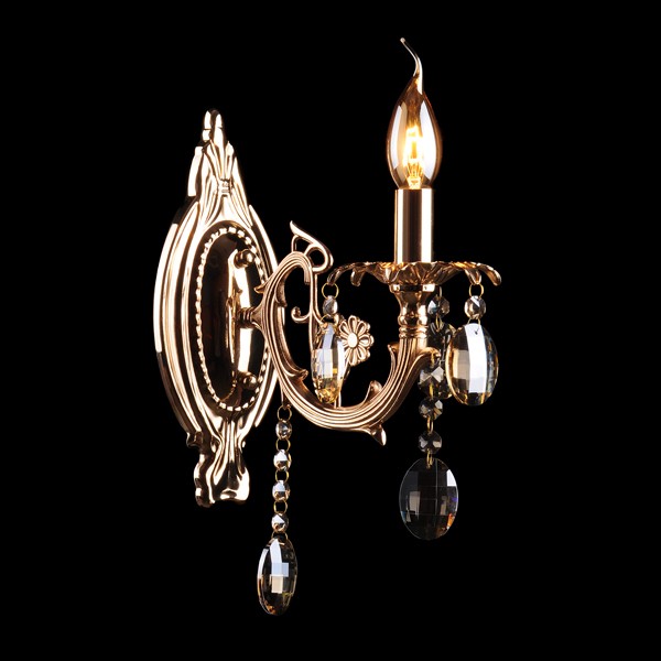 Настенное бра Eurosvet 3216 3216/1 золото/тонированный хрусталь Strotskis