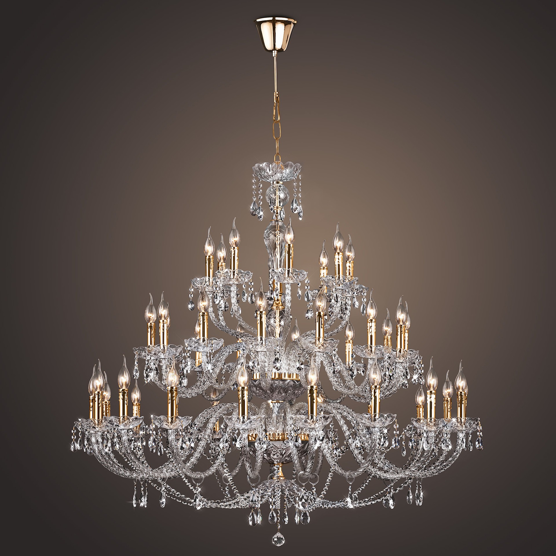 Подвесная хрустальная люстра Alletro Bogates 520/20+14+8 Strotskis